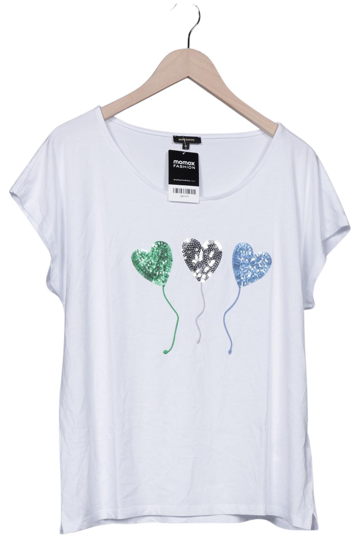 

More & More Damen T-Shirt, weiß, Gr. 44