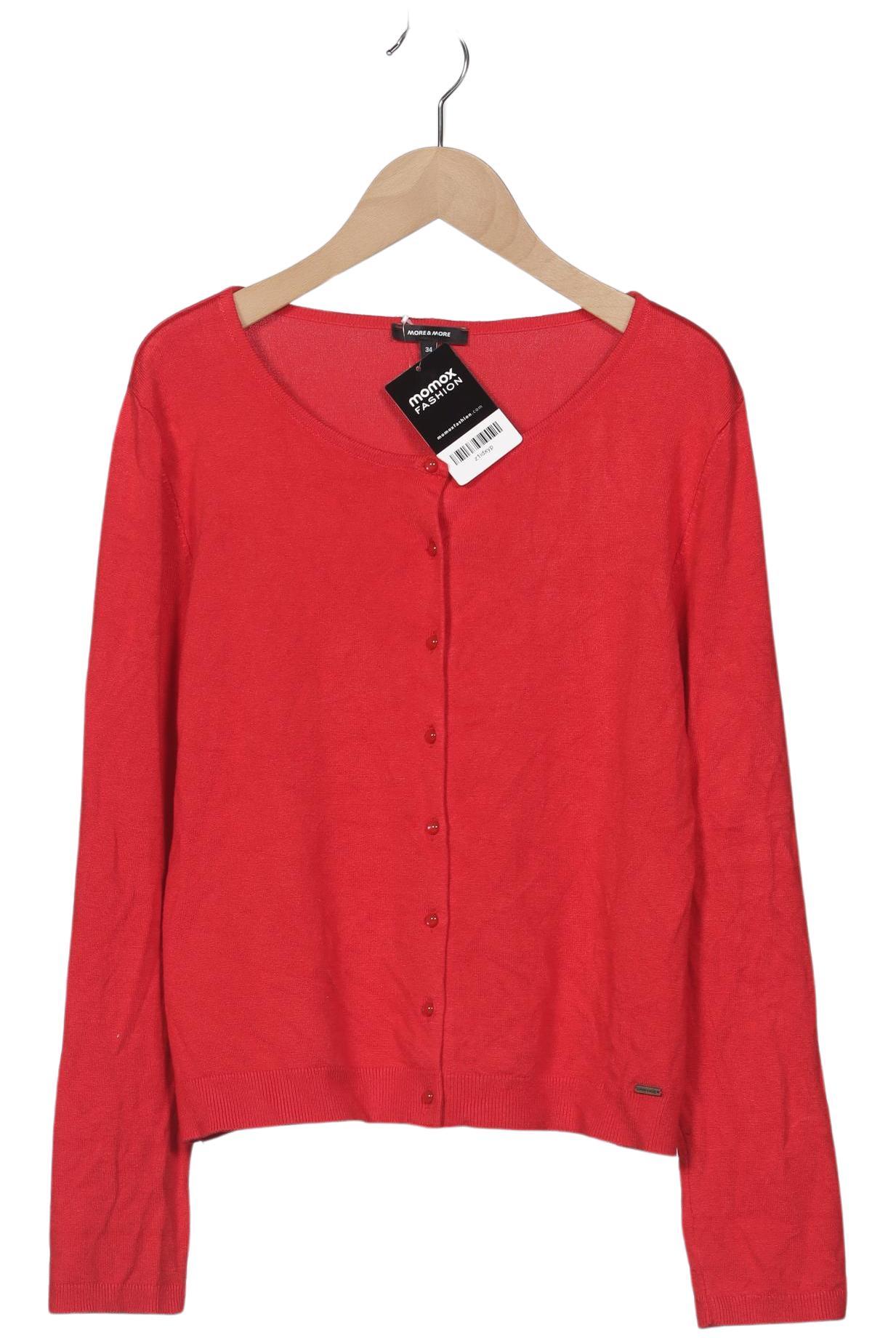 

More & More Damen Strickjacke, rot, Gr. 34