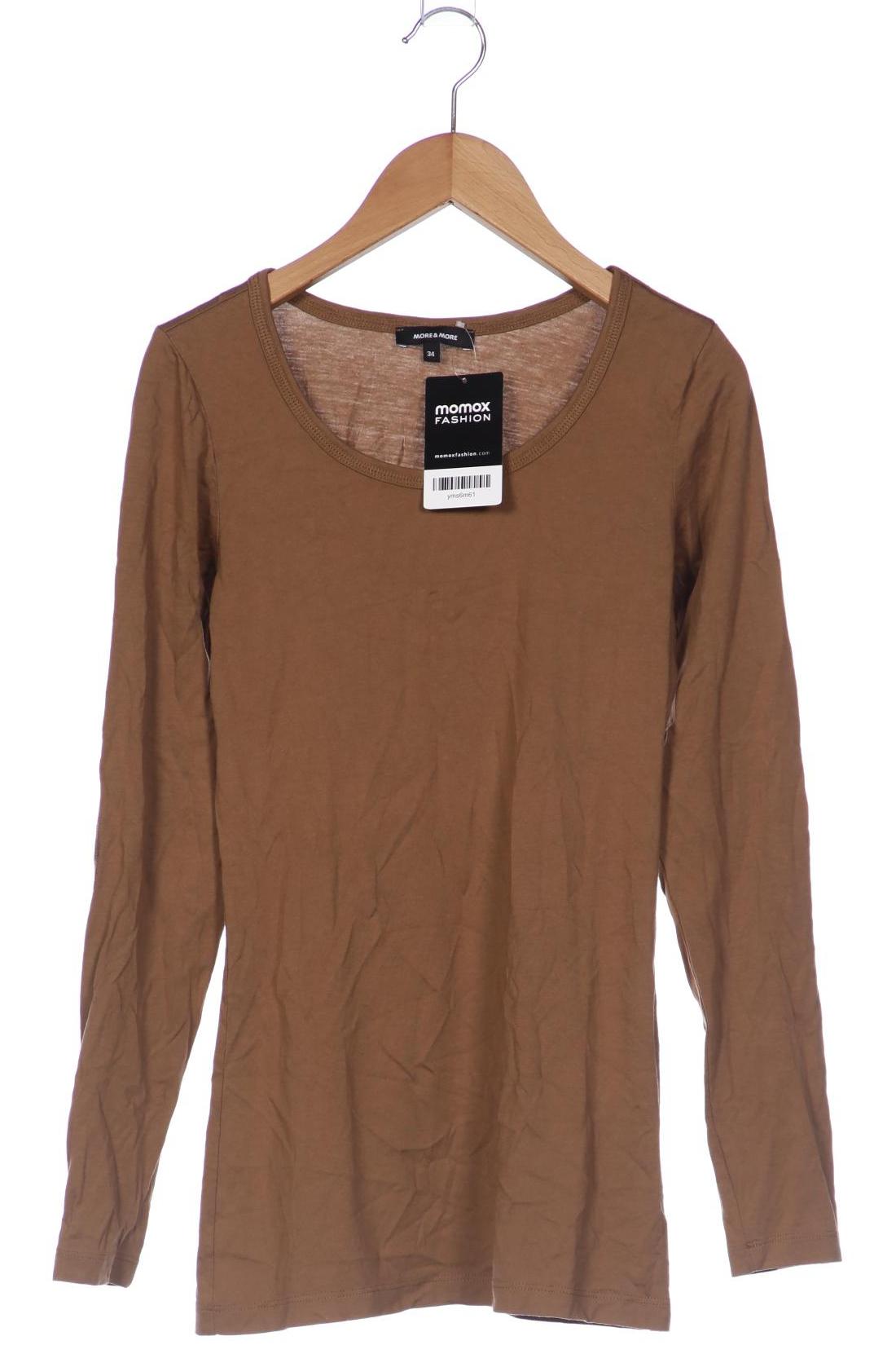 

More & More Damen Langarmshirt, braun, Gr. 34