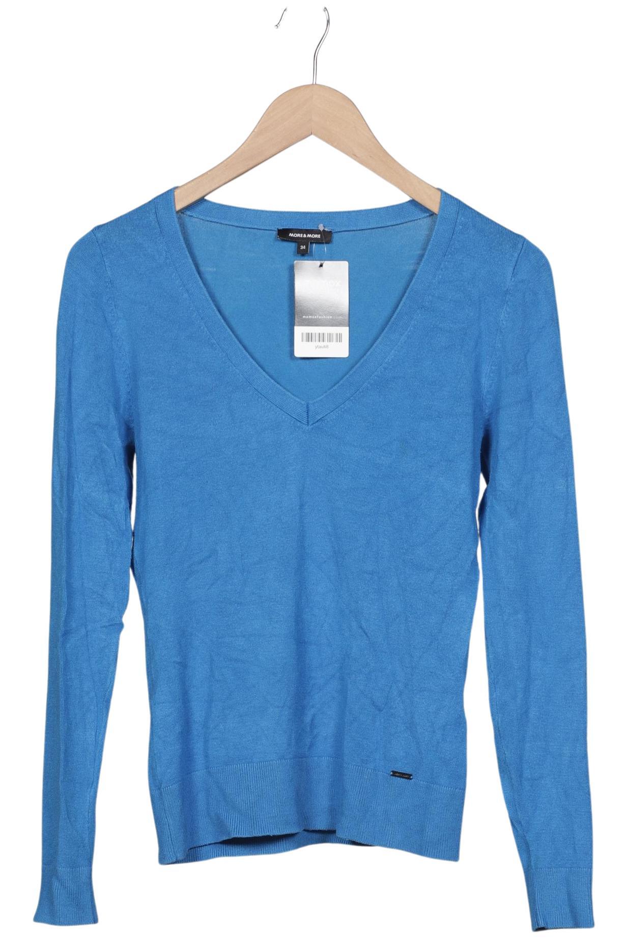

More & More Damen Pullover, blau, Gr. 34
