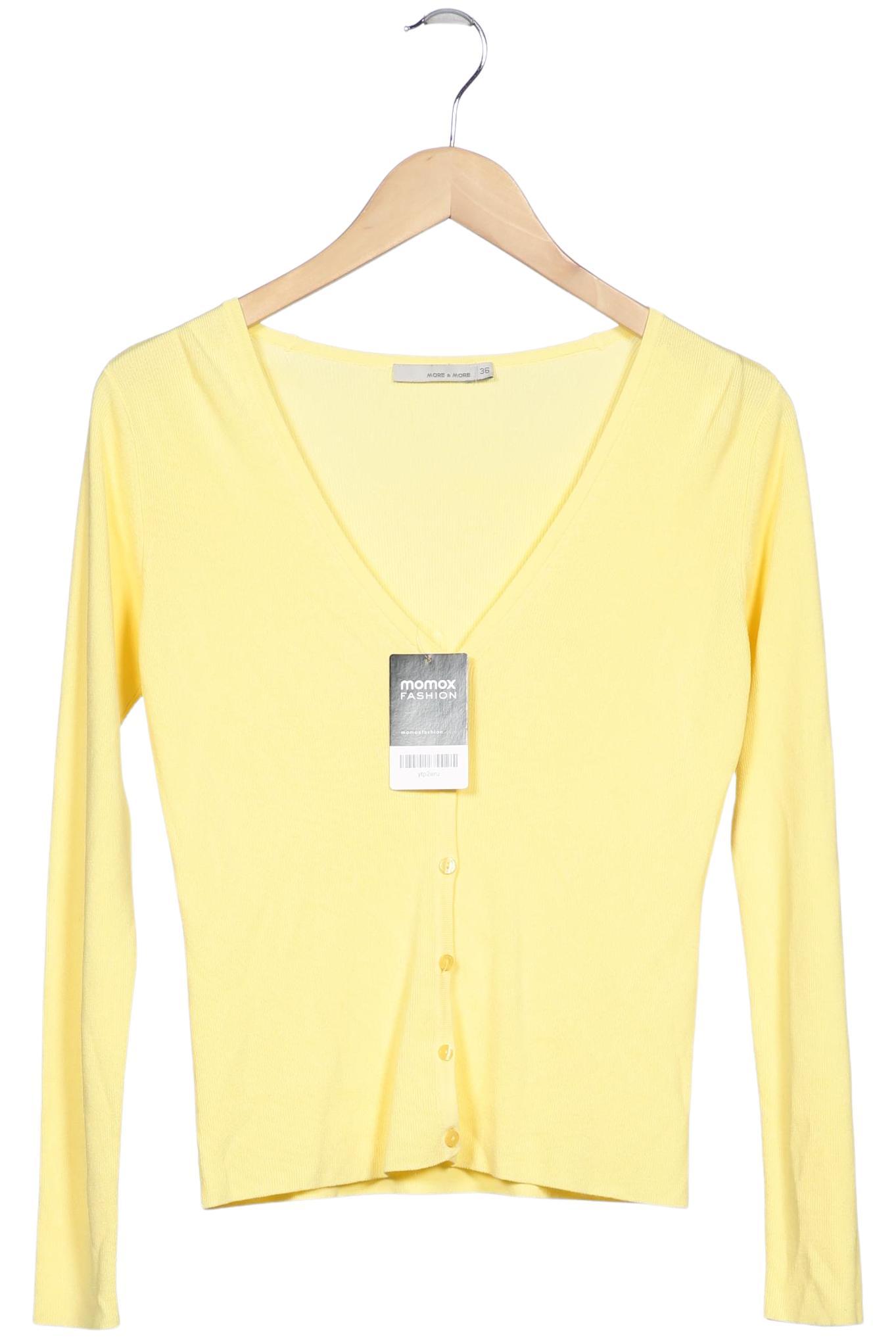 

More & More Damen Strickjacke, gelb, Gr. 36