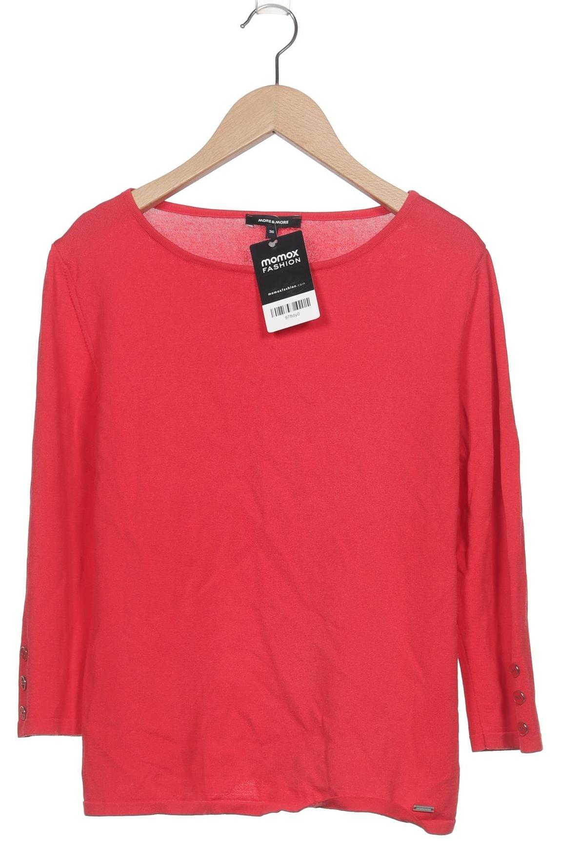 

More & More Damen Langarmshirt, rot, Gr. 36