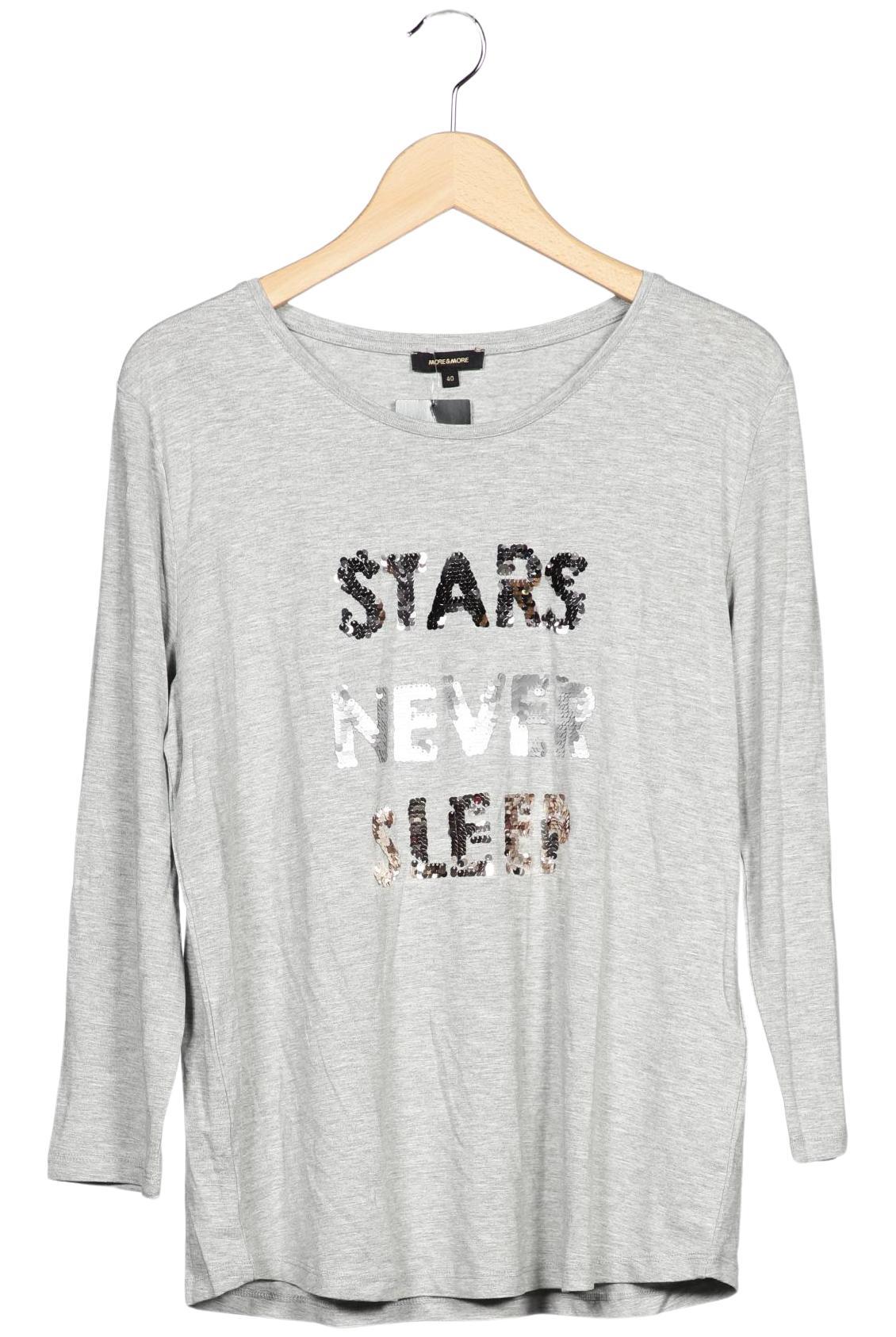 

More & More Damen Langarmshirt, grau, Gr. 40