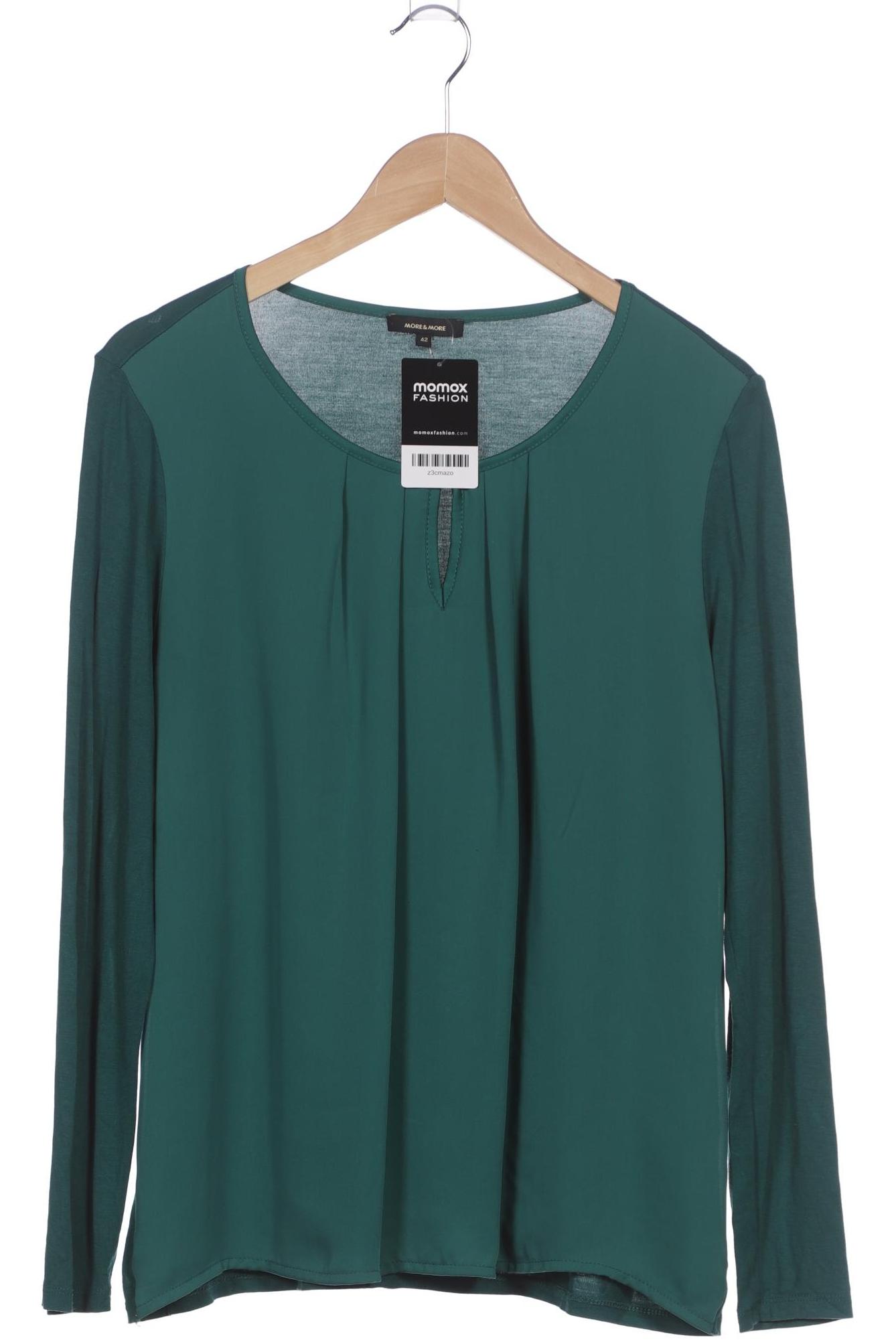 

More & More Damen Langarmshirt, grün, Gr. 42