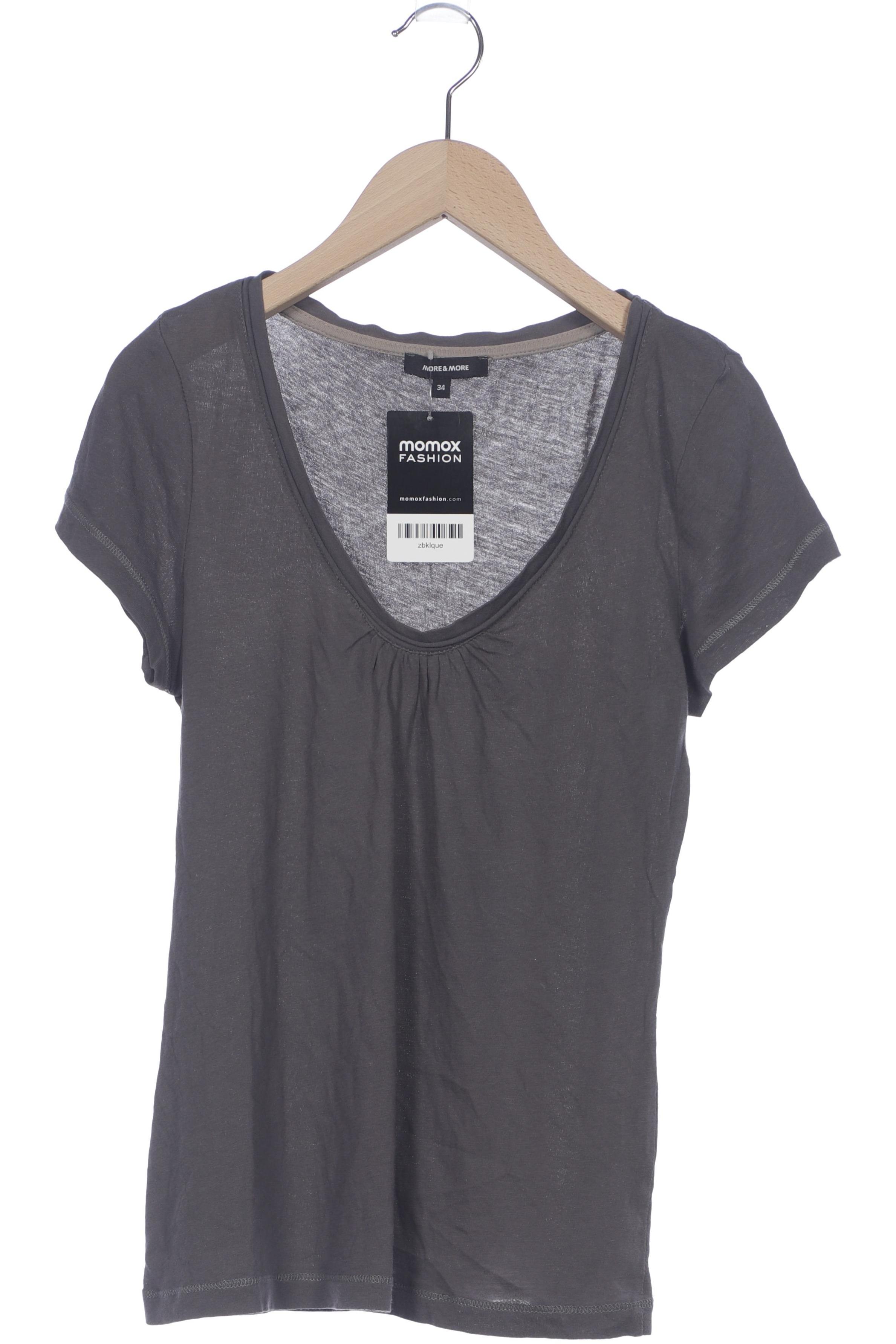 

More & More Damen T-Shirt, grau, Gr. 34