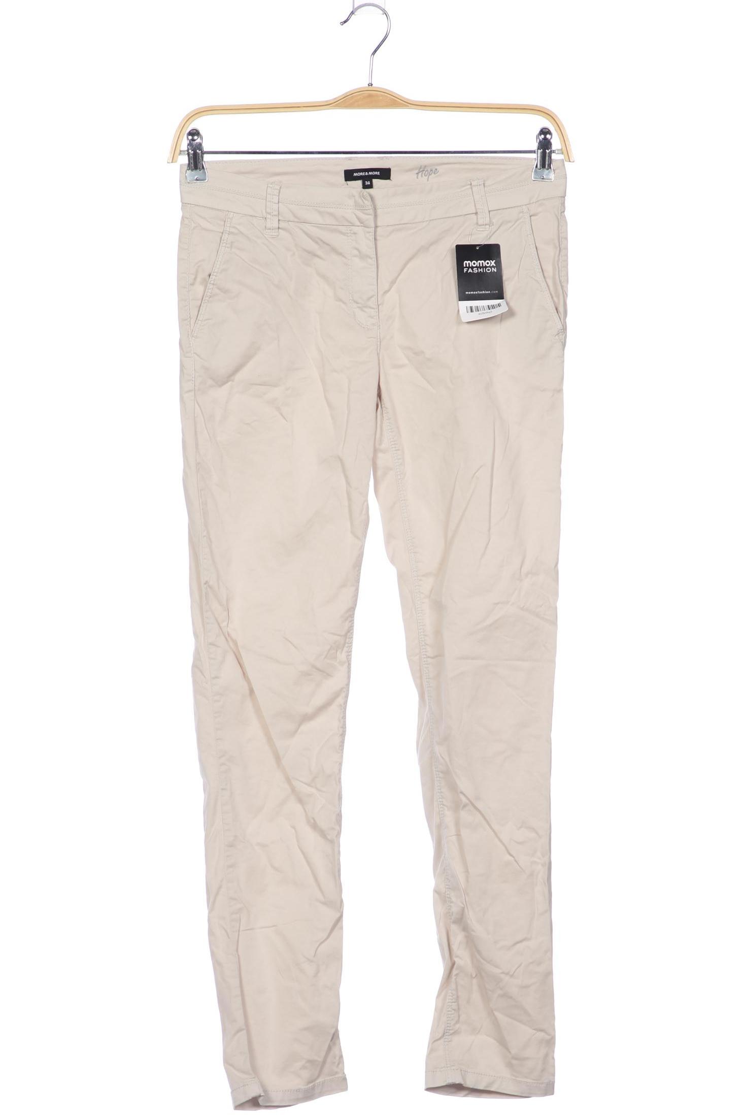 

More & More Damen Stoffhose, beige, Gr. 34