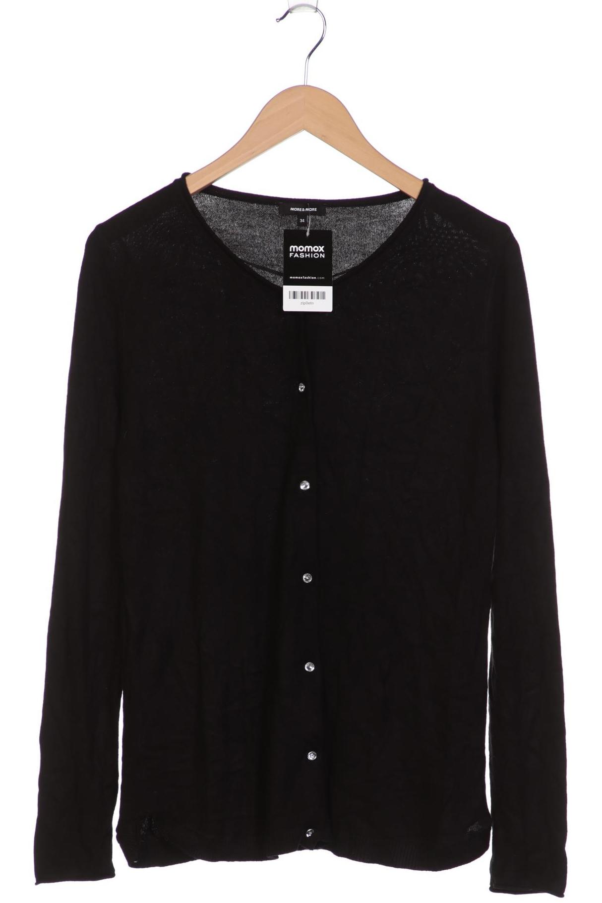 

More & More Damen Strickjacke, schwarz, Gr. 34