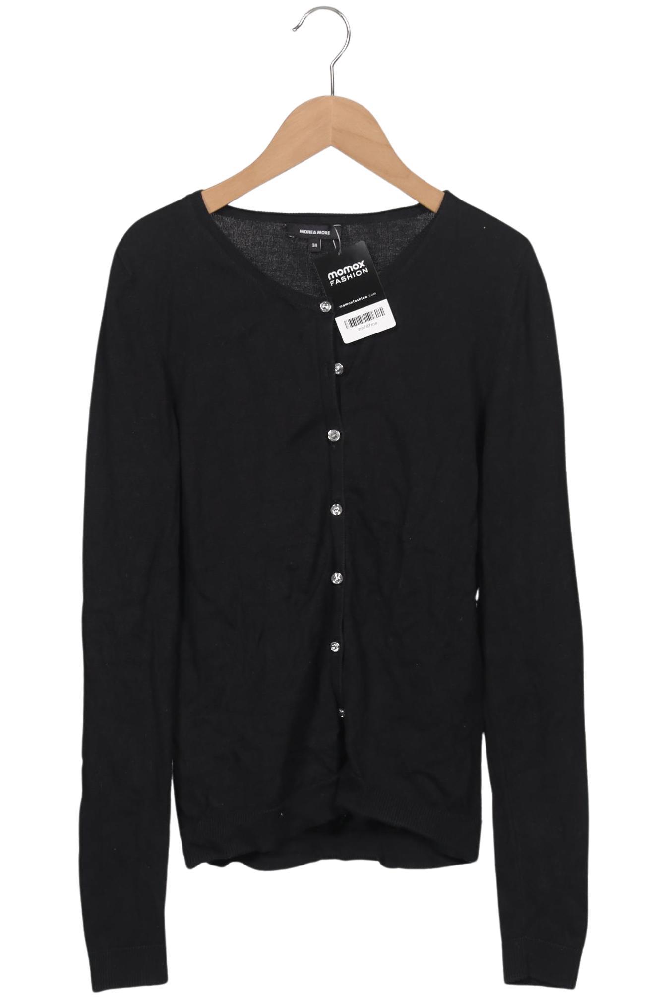 

More & More Damen Strickjacke, schwarz, Gr. 34