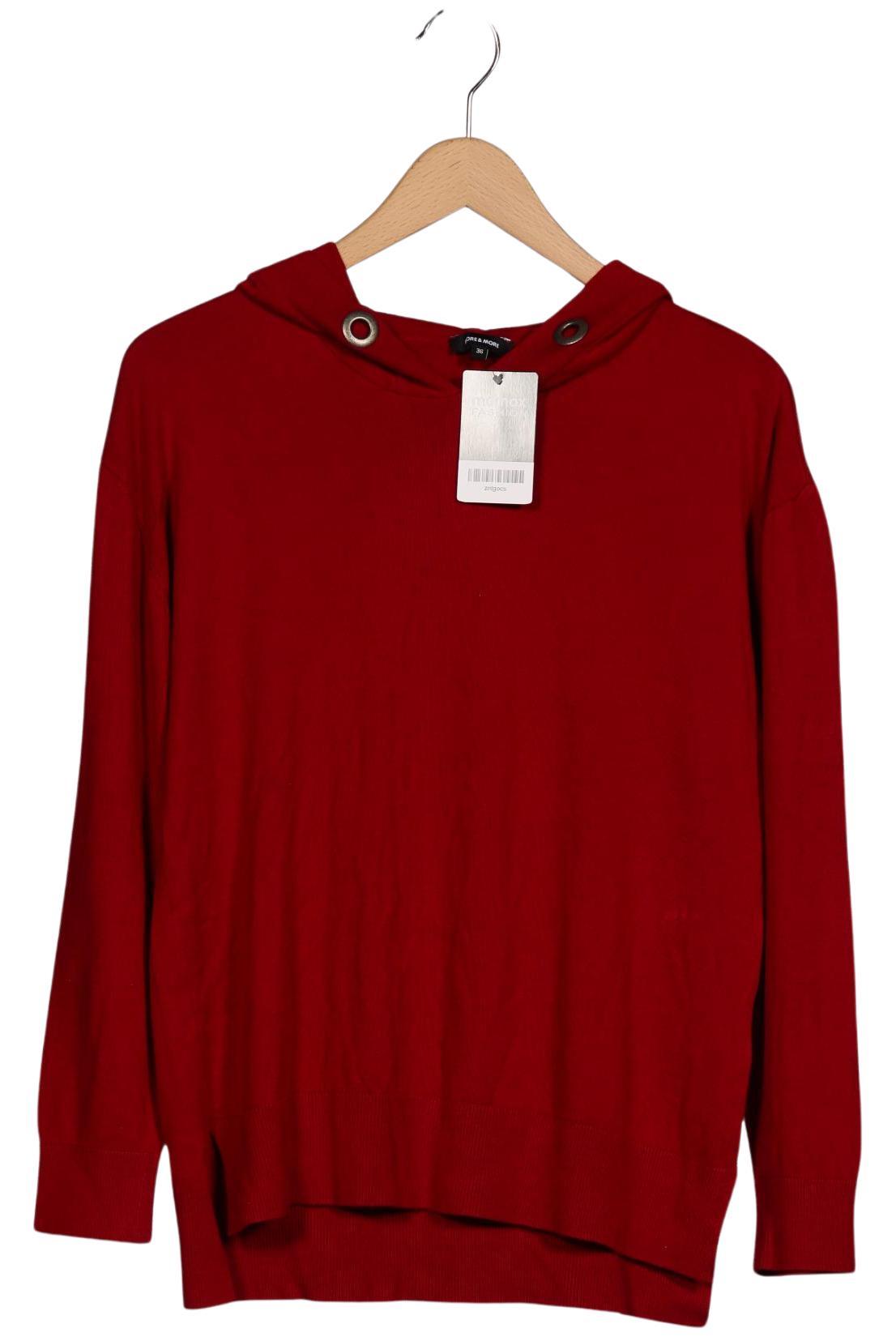 

More & More Damen Kapuzenpullover, rot, Gr. 36