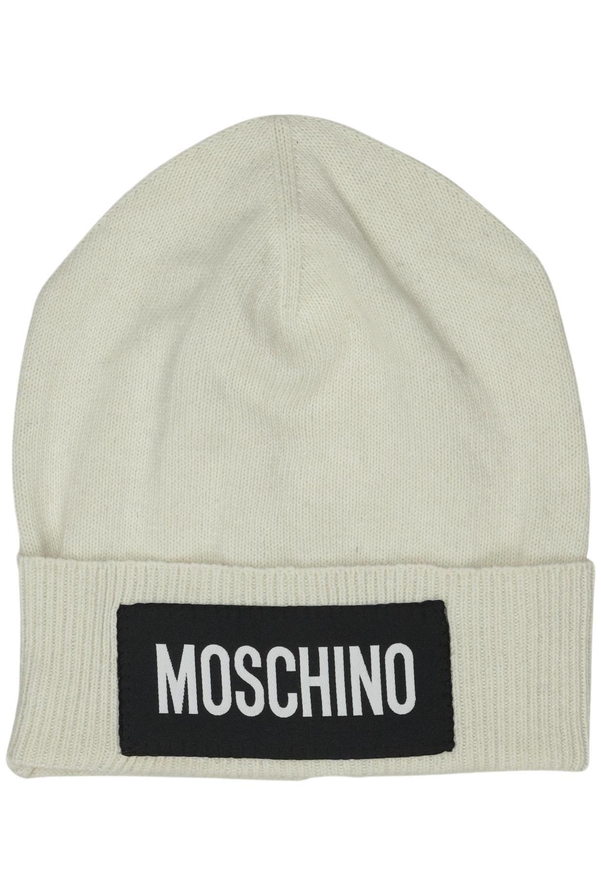 

Moschino Damen Hut/Mütze, cremeweiß, Gr. uni