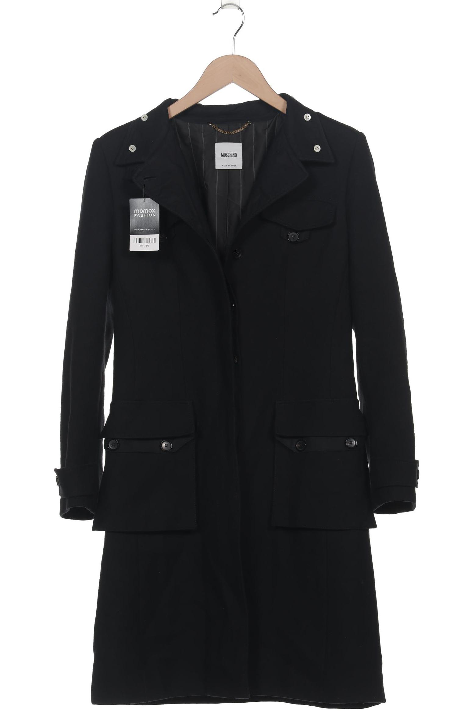 

Moschino Damen Mantel, schwarz, Gr. 38