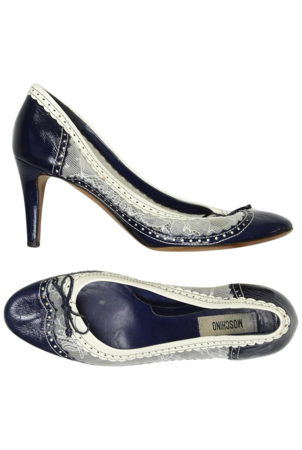 

Moschino Damen Pumps, marineblau, Gr. 37.5