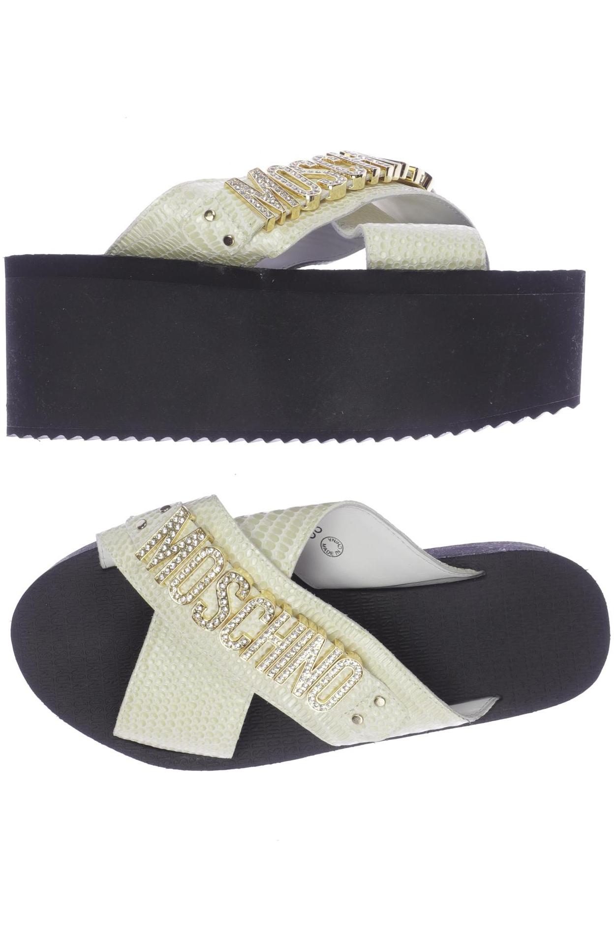 

Moschino Damen Sandale, cremeweiß, Gr. 38