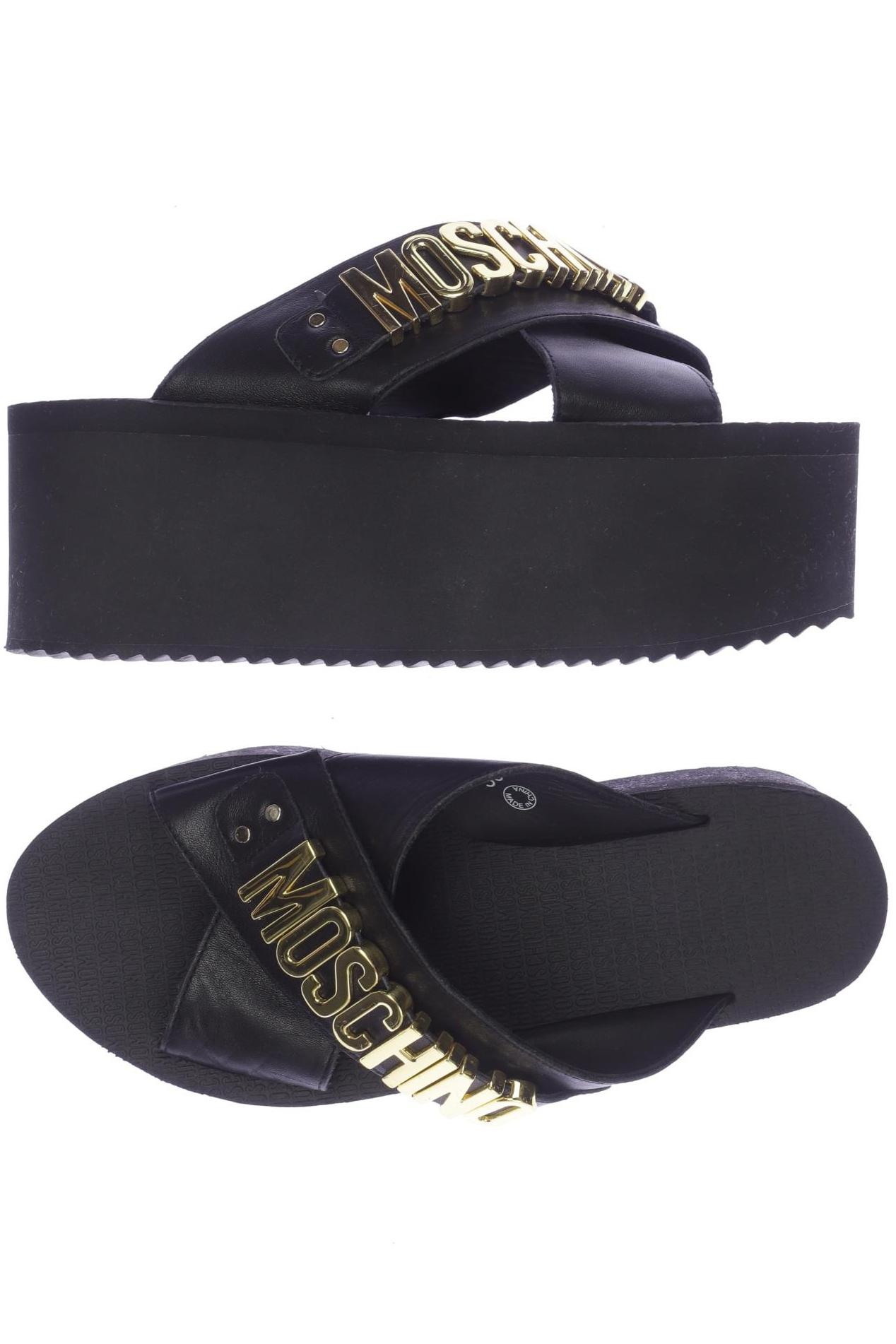 

Moschino Damen Sandale, schwarz, Gr. 39