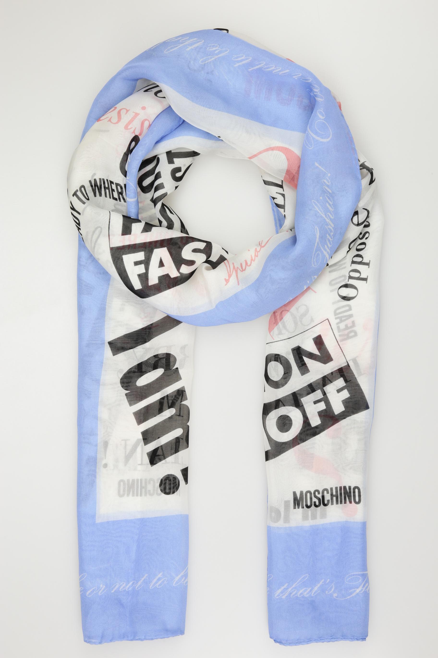 

Moschino Damen Schal, hellblau, Gr.