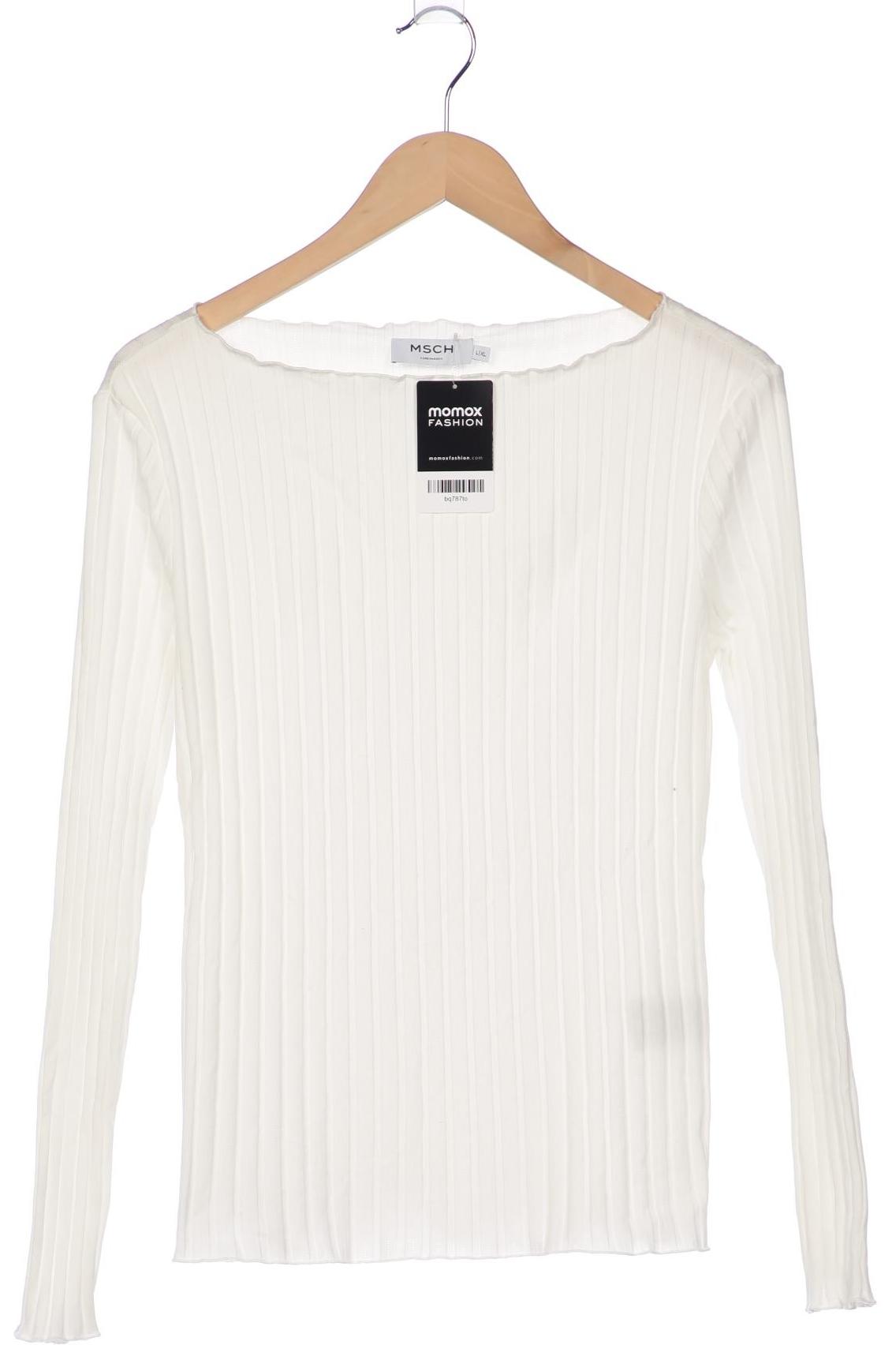 

Moss Copenhagen Damen Langarmshirt, weiß, Gr. 42