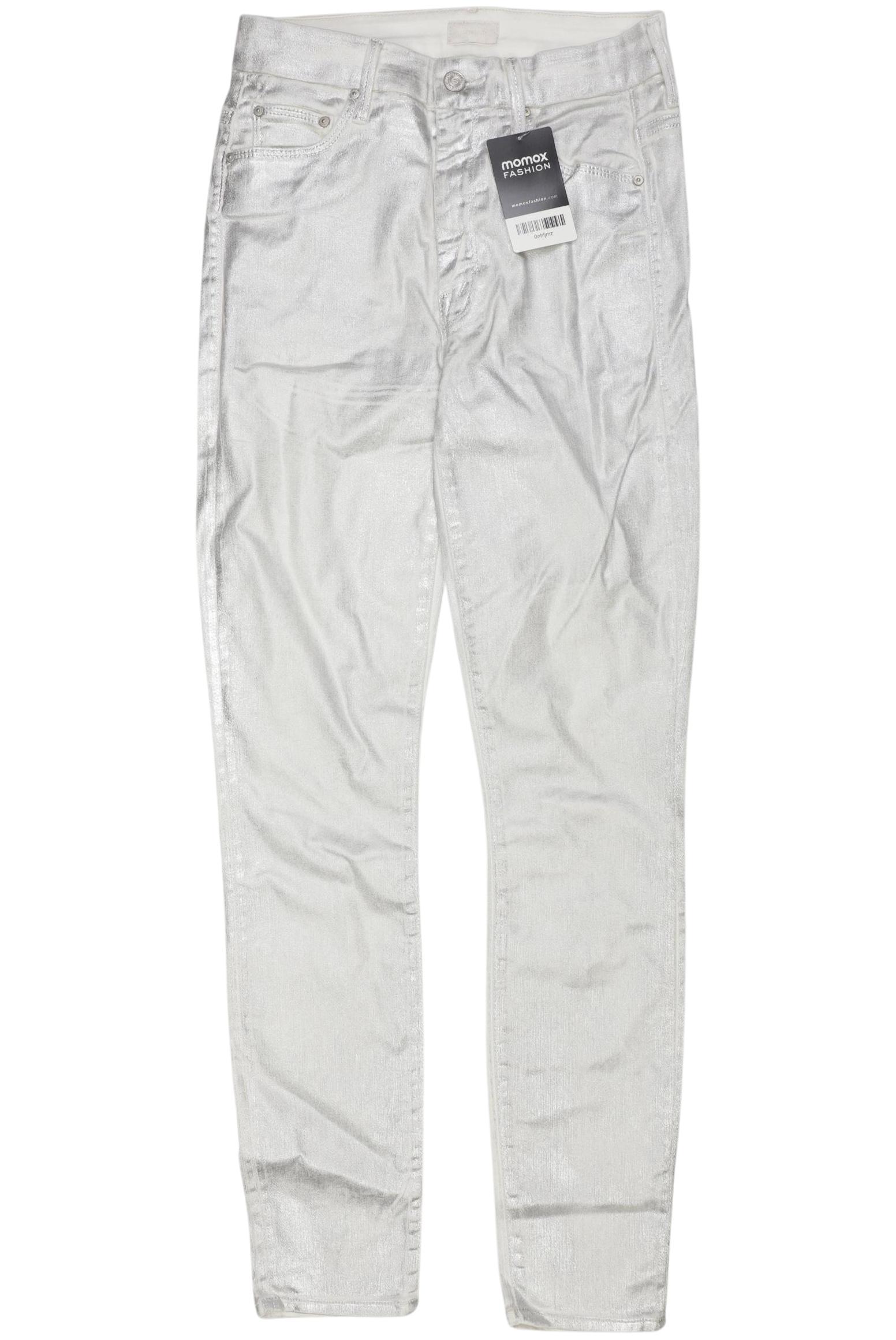 

Mother Damen Jeans, silber, Gr. 26