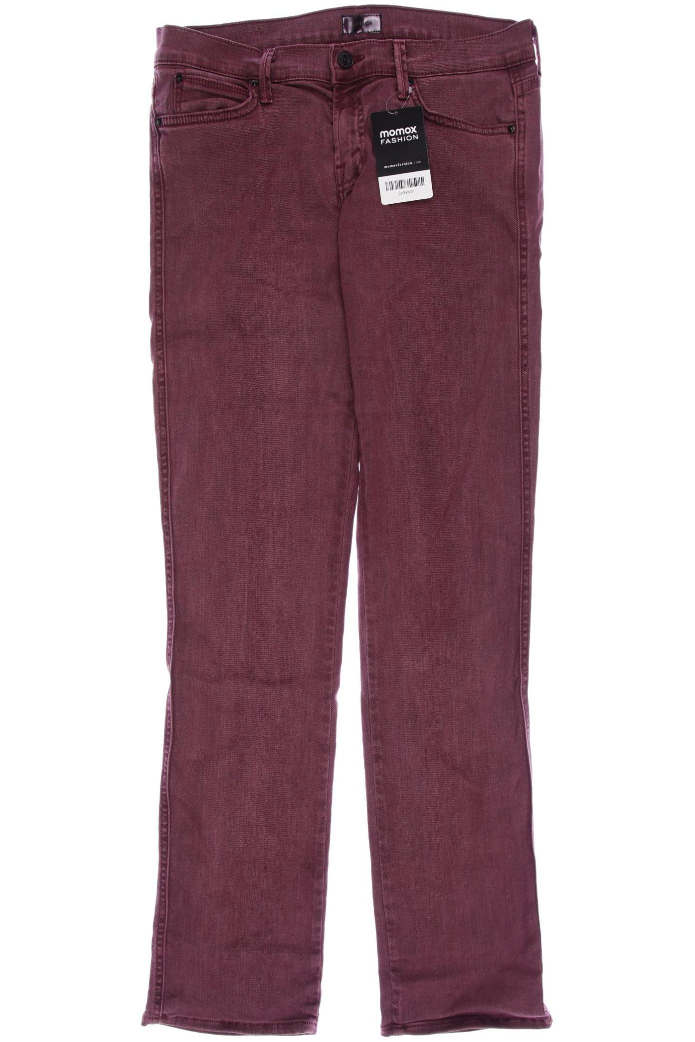 

Mother Damen Jeans, bordeaux, Gr. 28