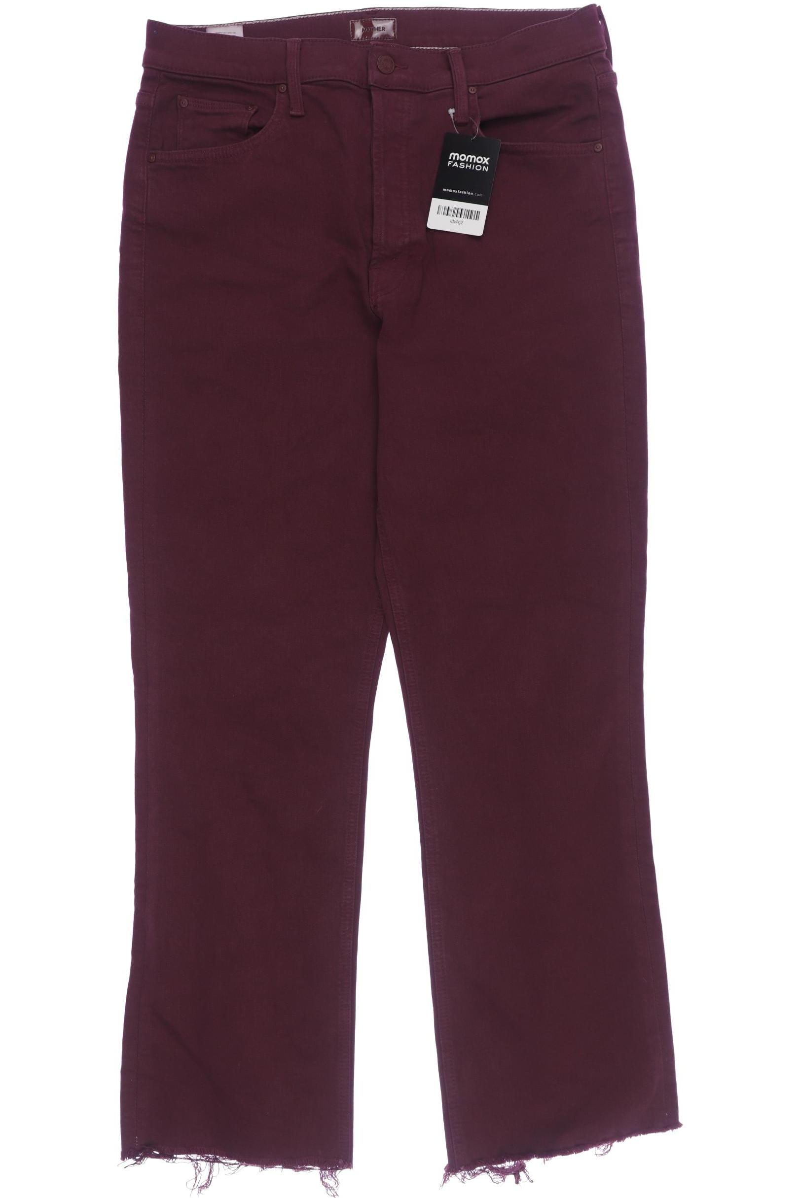

Mother Damen Jeans, bordeaux, Gr. 31