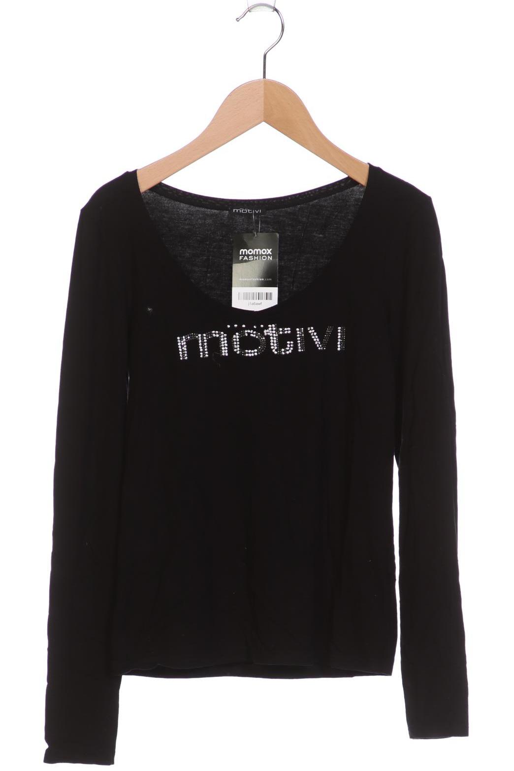 

Motivi Damen Langarmshirt, schwarz, Gr. 38
