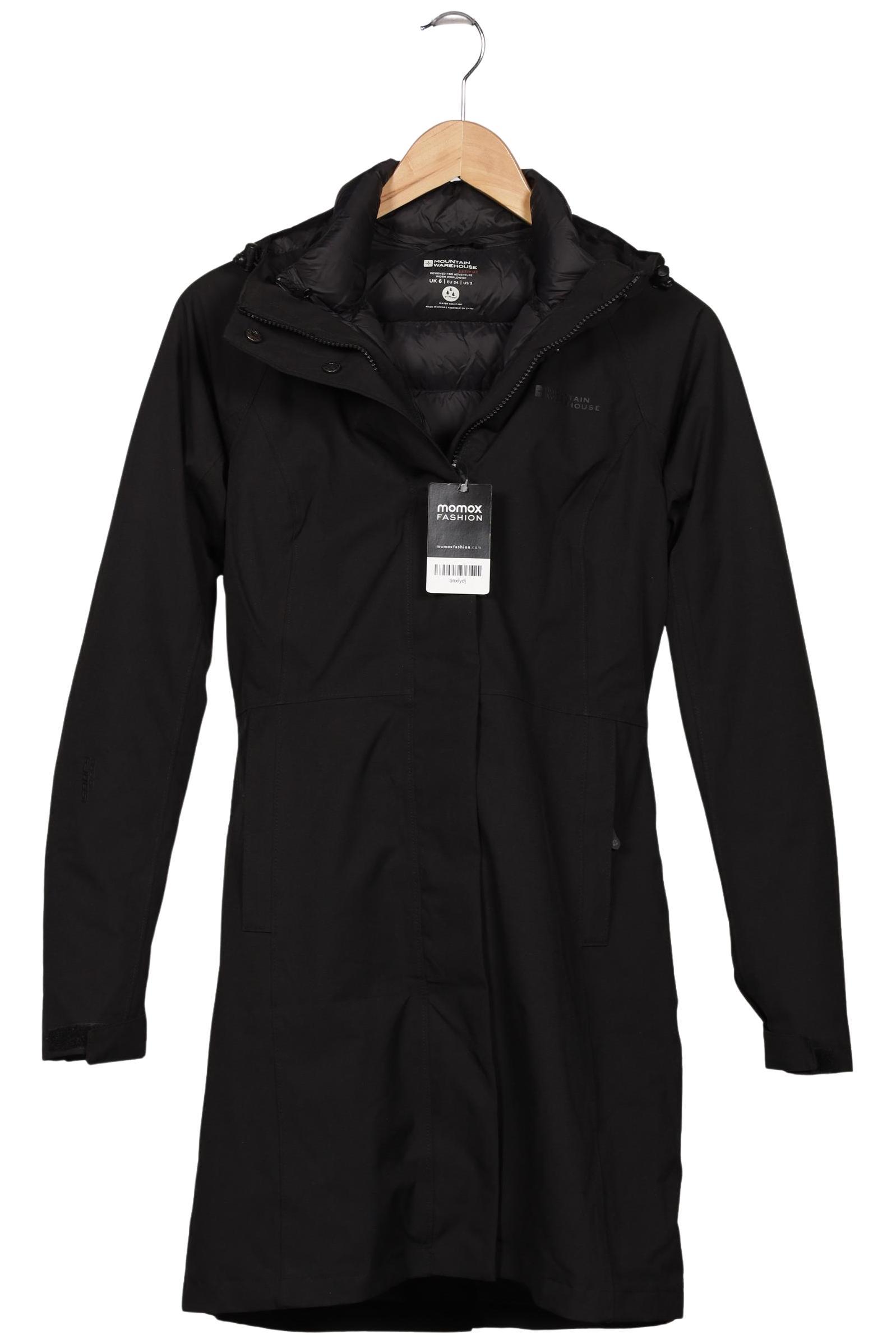 

Mountain Warehouse Damen Mantel, schwarz, Gr. 34