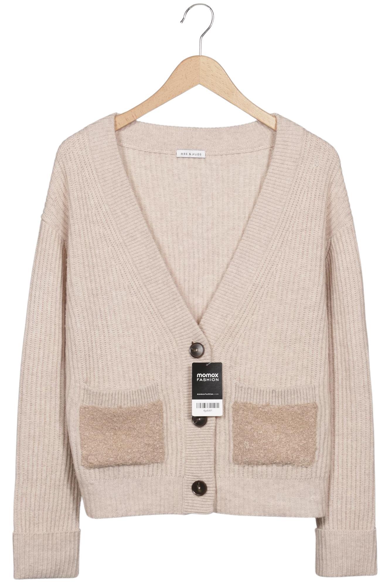 

Mrs Hugs Damen Strickjacke, beige, Gr. 34