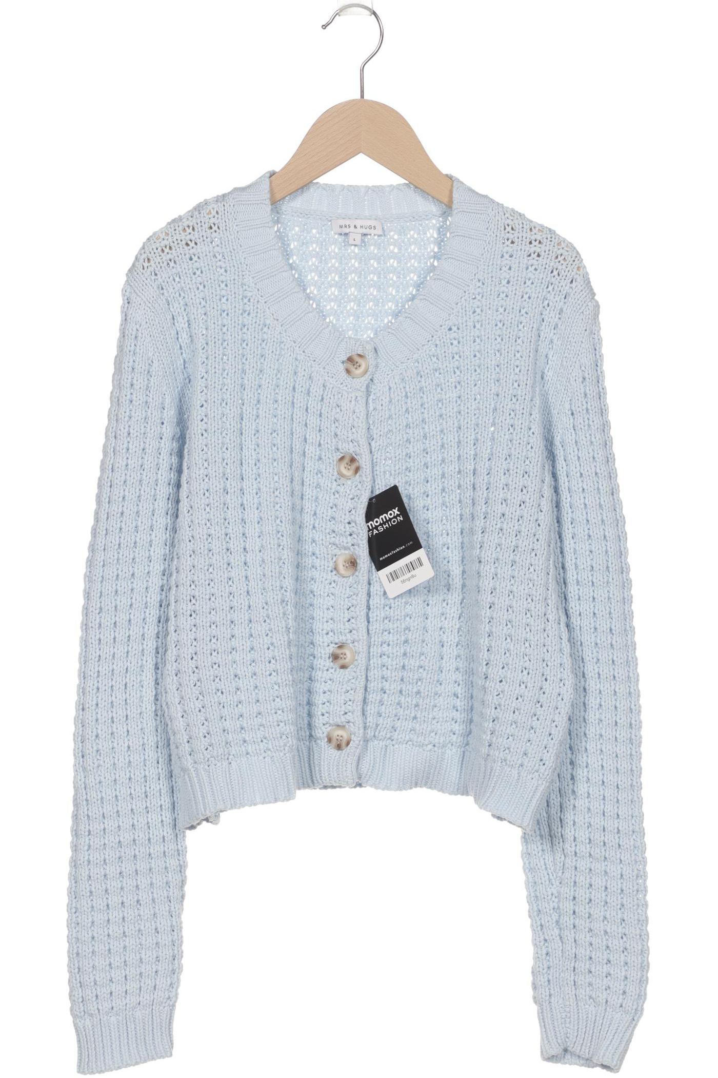

Mrs Hugs Damen Strickjacke, hellblau, Gr. 42