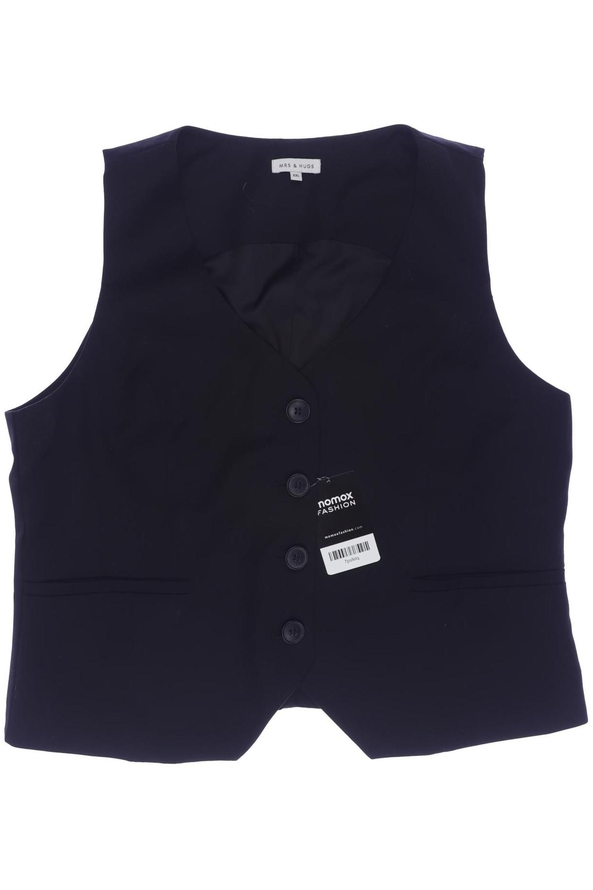 

Mrs Hugs Damen Weste, schwarz, Gr. 46