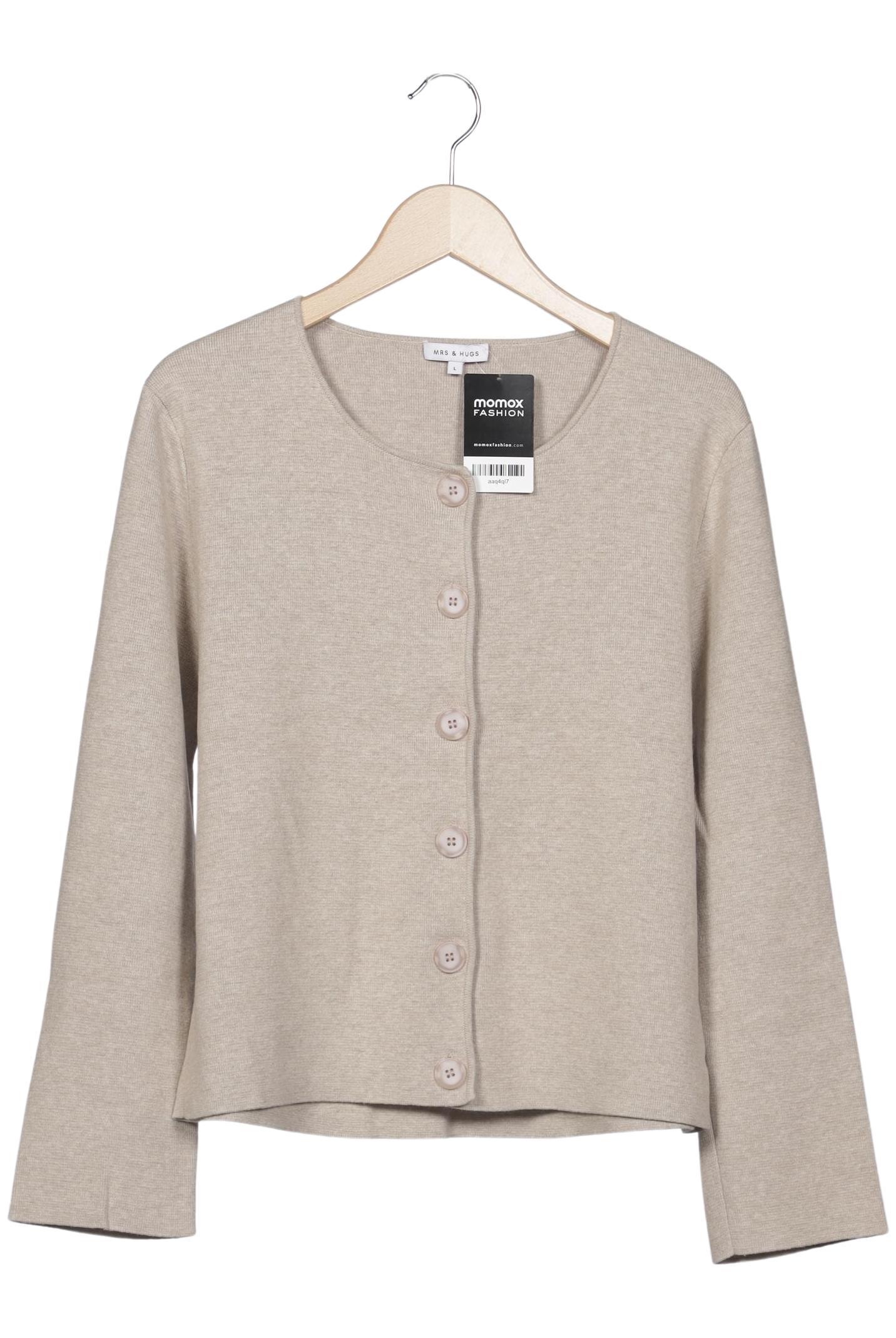 

Mrs Hugs Damen Strickjacke, beige, Gr. 42