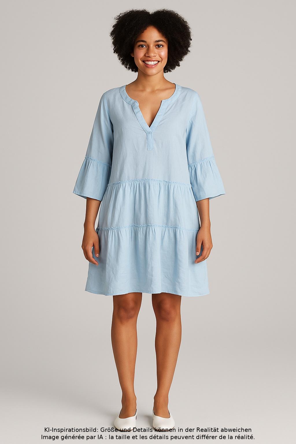 

Mrs Hugs Damen Kleid, hellblau, Gr. 38