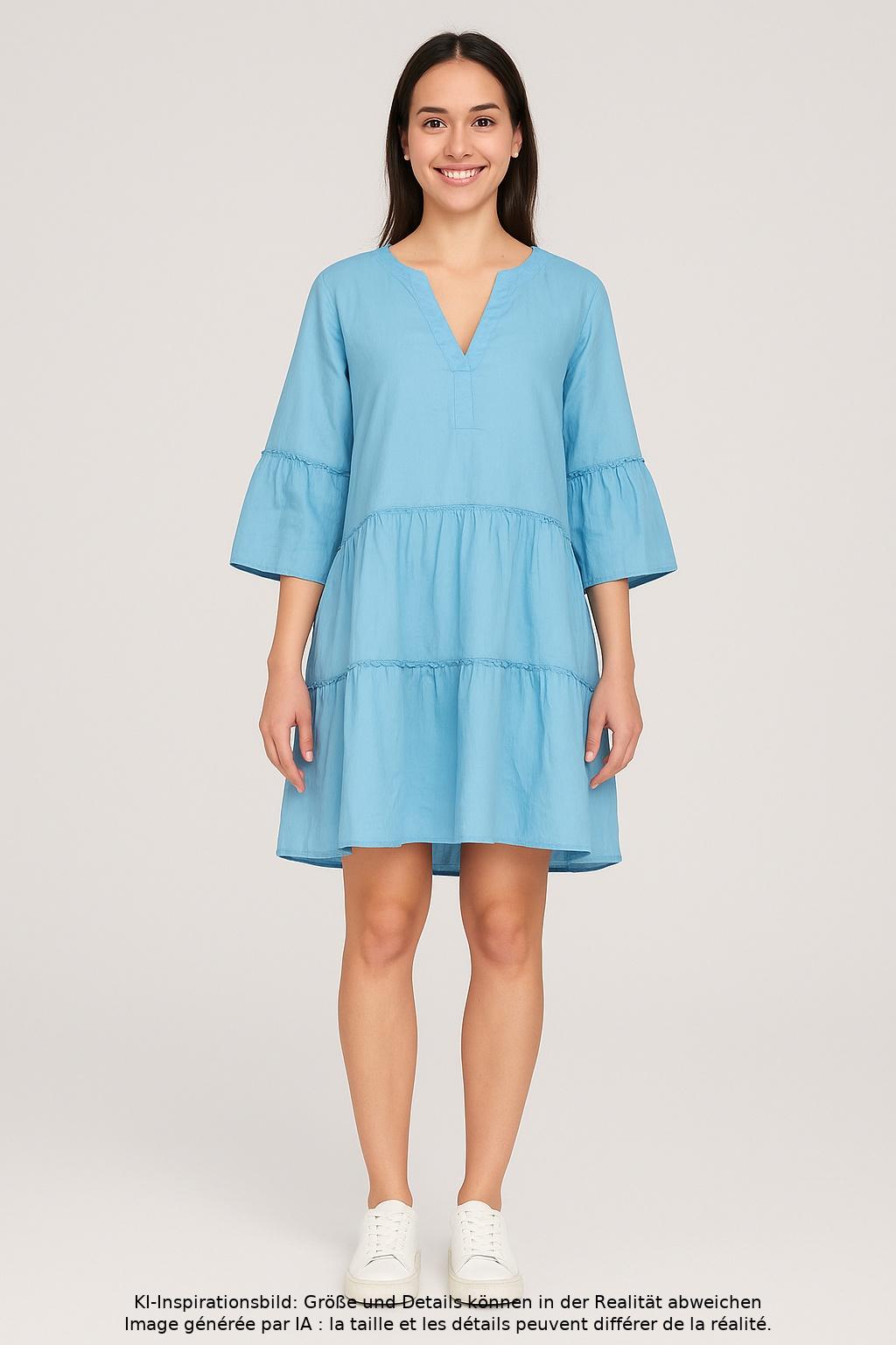 

Mrs Hugs Damen Kleid, hellblau, Gr. 36