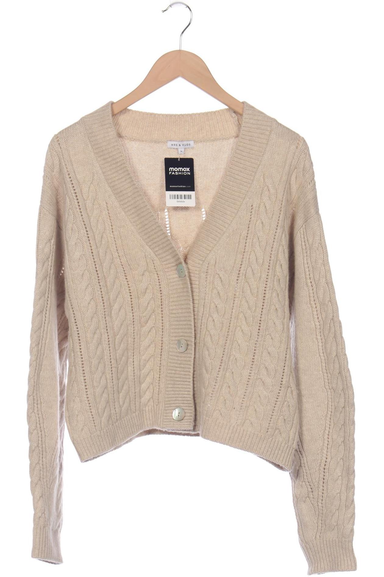 

Mrs Hugs Damen Strickjacke, cremeweiß, Gr. 44