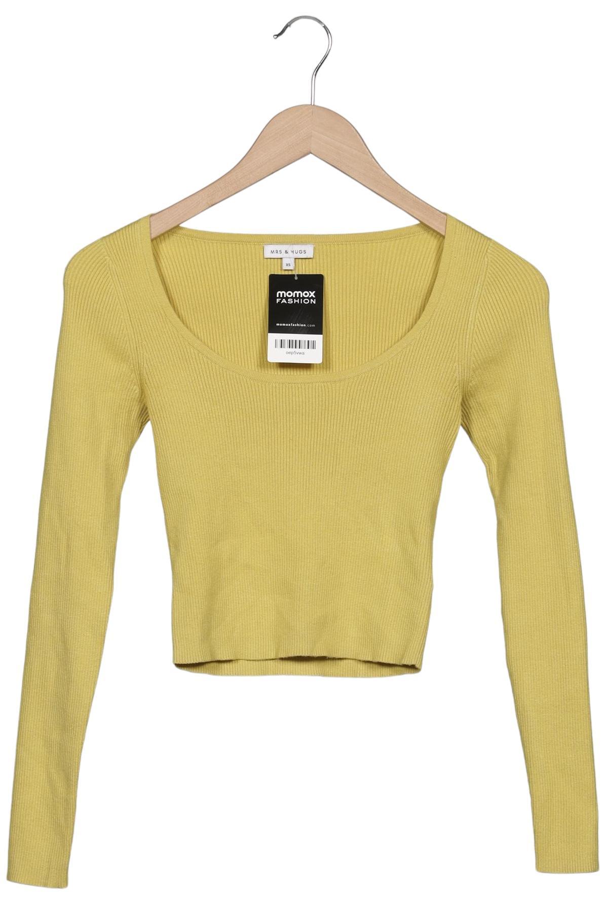 

Mrs Hugs Damen Pullover, gelb, Gr. 34