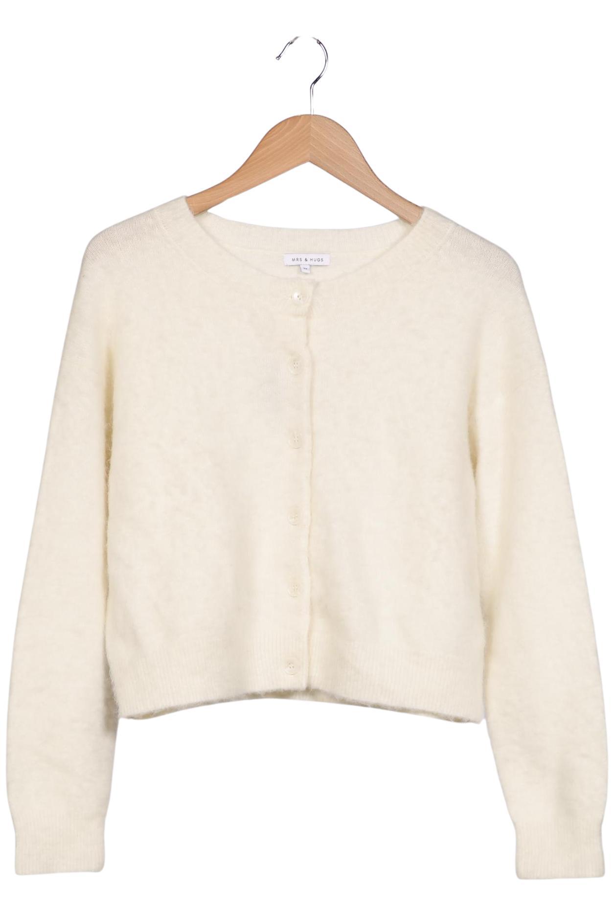 

Mrs Hugs Damen Strickjacke, cremeweiß, Gr. 34