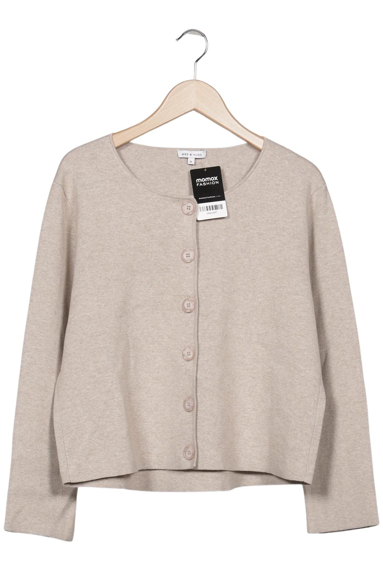 

Mrs Hugs Damen Strickjacke, beige, Gr. 44