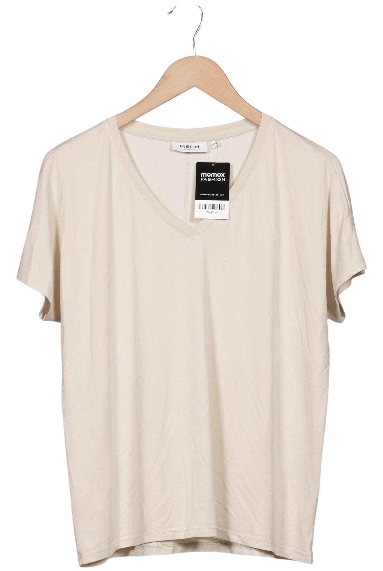 

Msch Copenhagen Damen T-Shirt, beige, Gr. 34