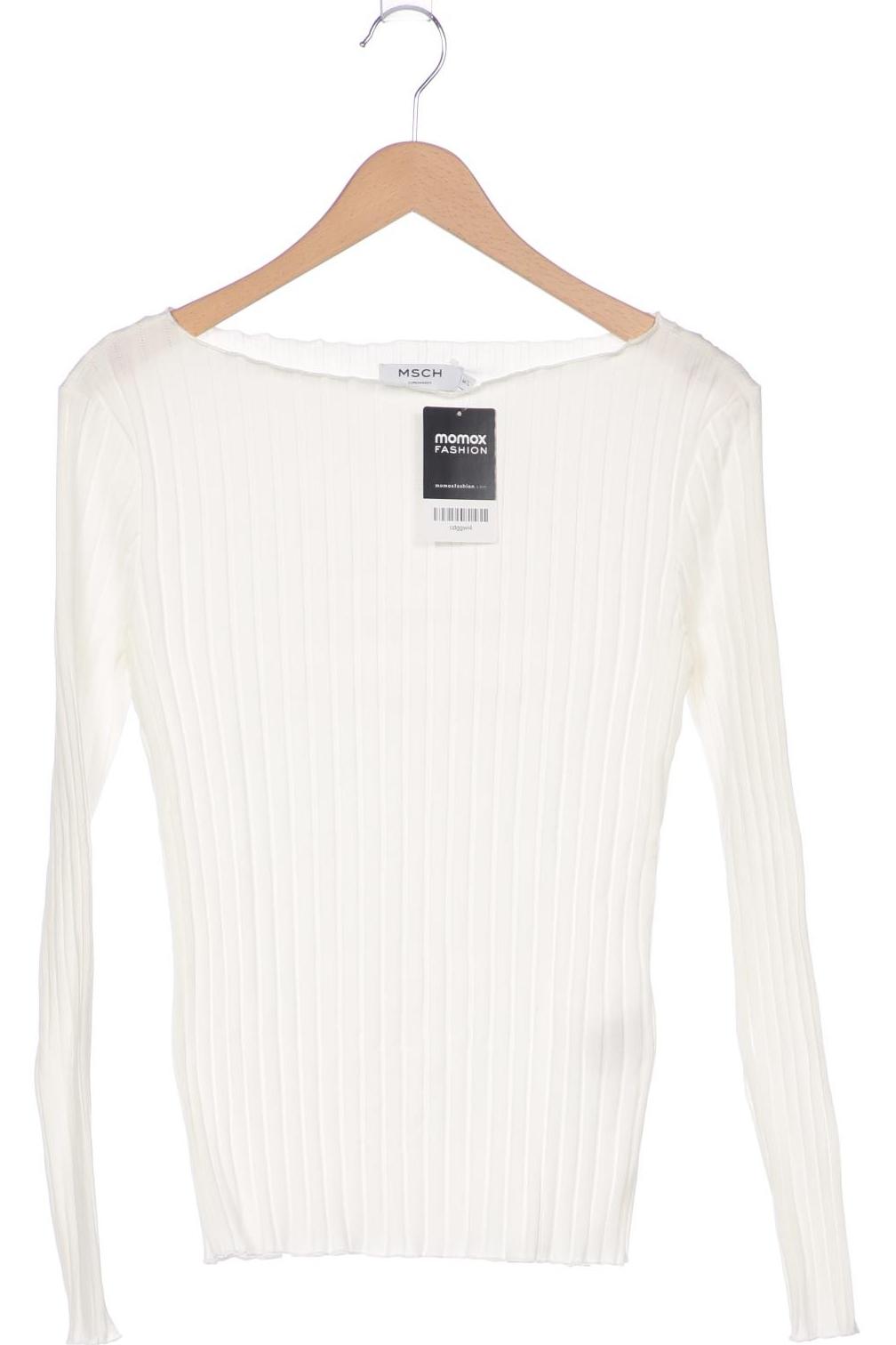 

Msch Copenhagen Damen Langarmshirt, weiß, Gr. 38
