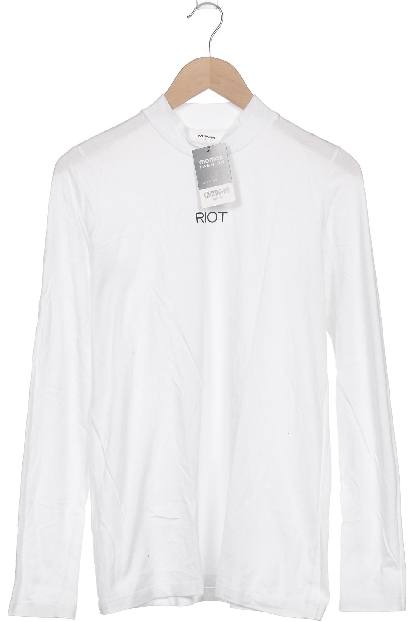 

Msch Copenhagen Damen Langarmshirt, weiß, Gr. 42