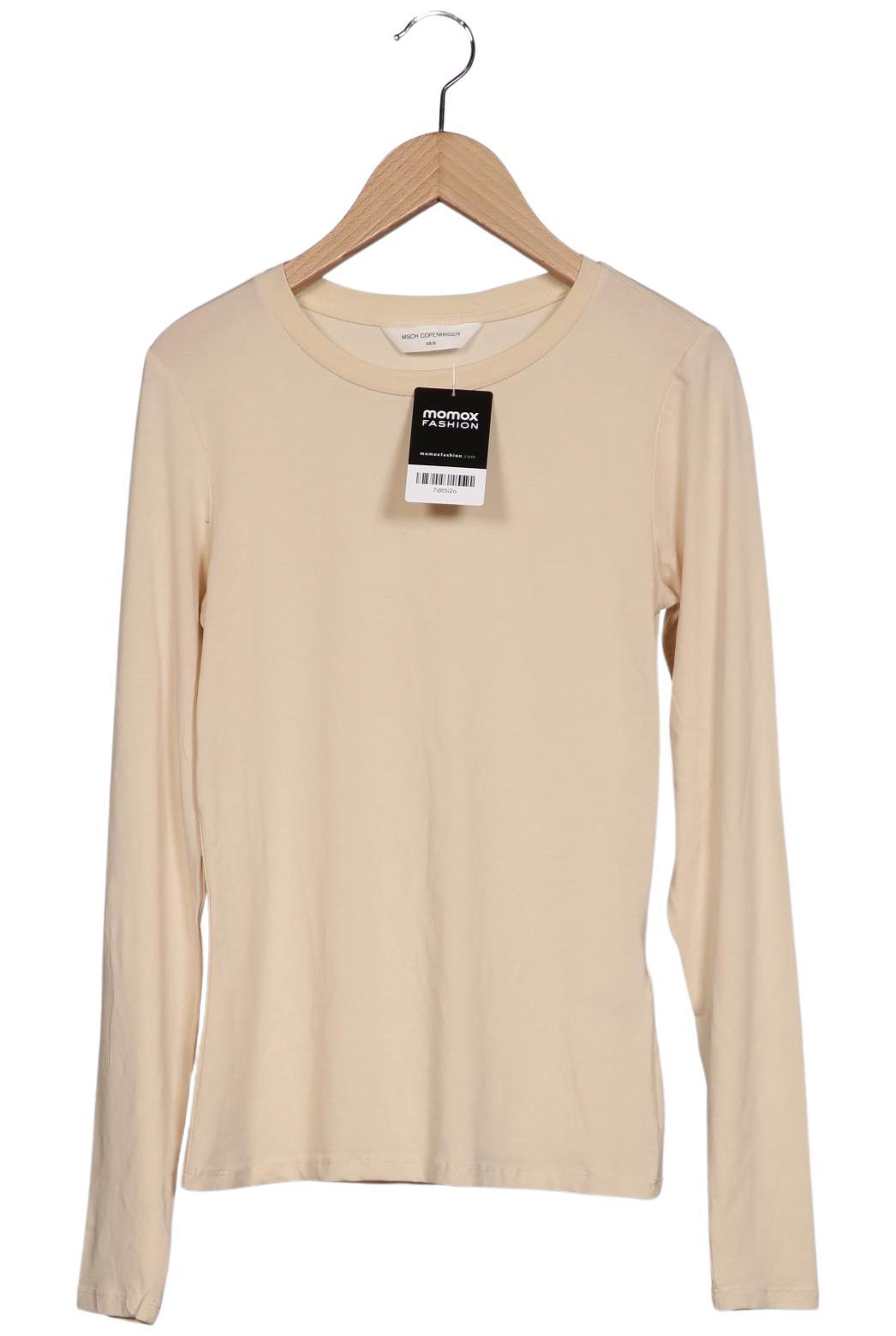 

Msch Copenhagen Damen Langarmshirt, beige, Gr. 34