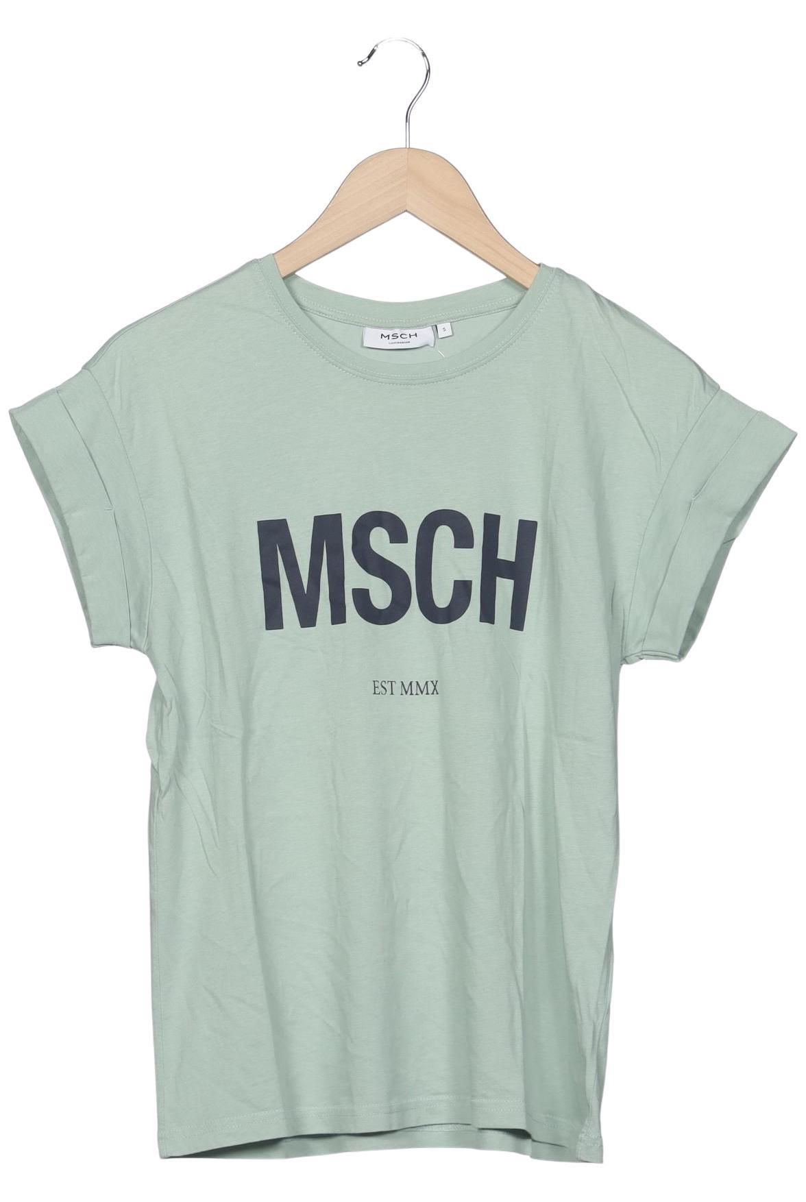 

Msch Copenhagen Damen T-Shirt, hellgrün, Gr. 36