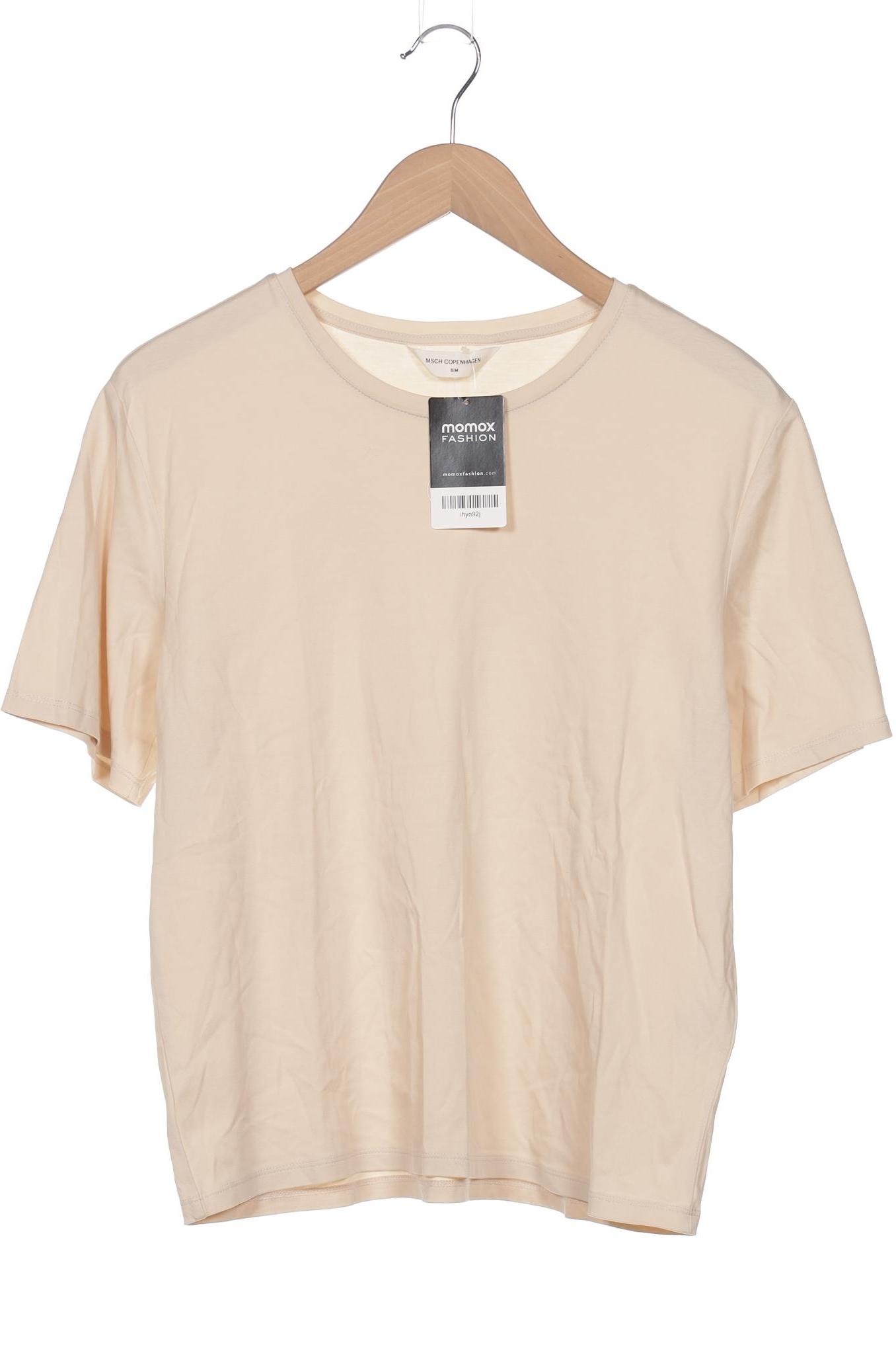 

Msch Copenhagen Damen T-Shirt, beige, Gr. 36