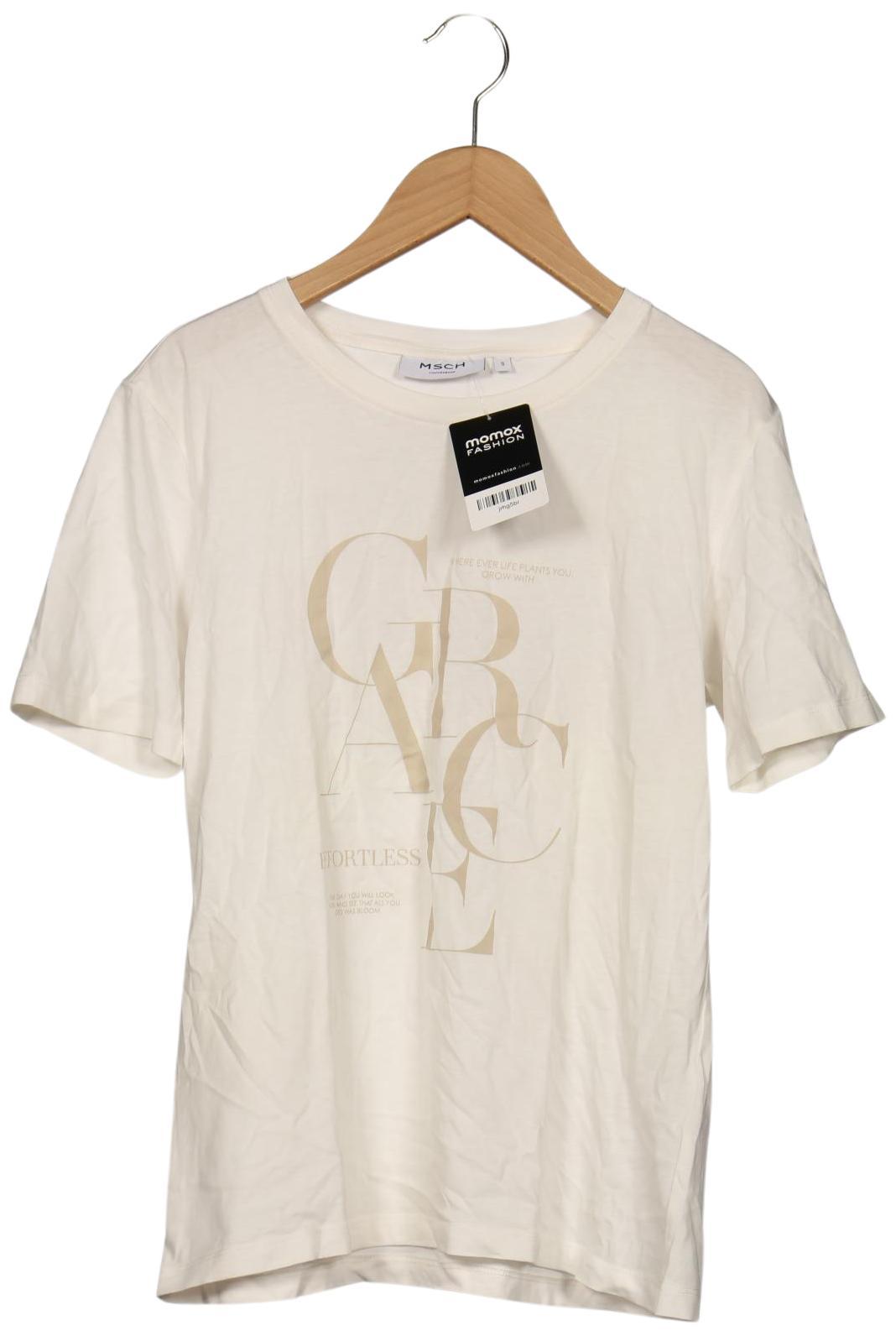 

Msch Copenhagen Damen T-Shirt, cremeweiß, Gr. 36