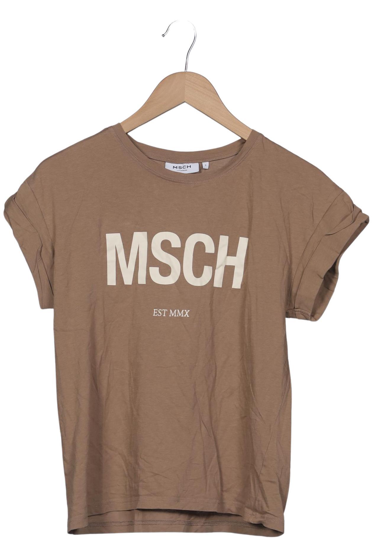 

Msch Copenhagen Damen T-Shirt, beige, Gr. 36