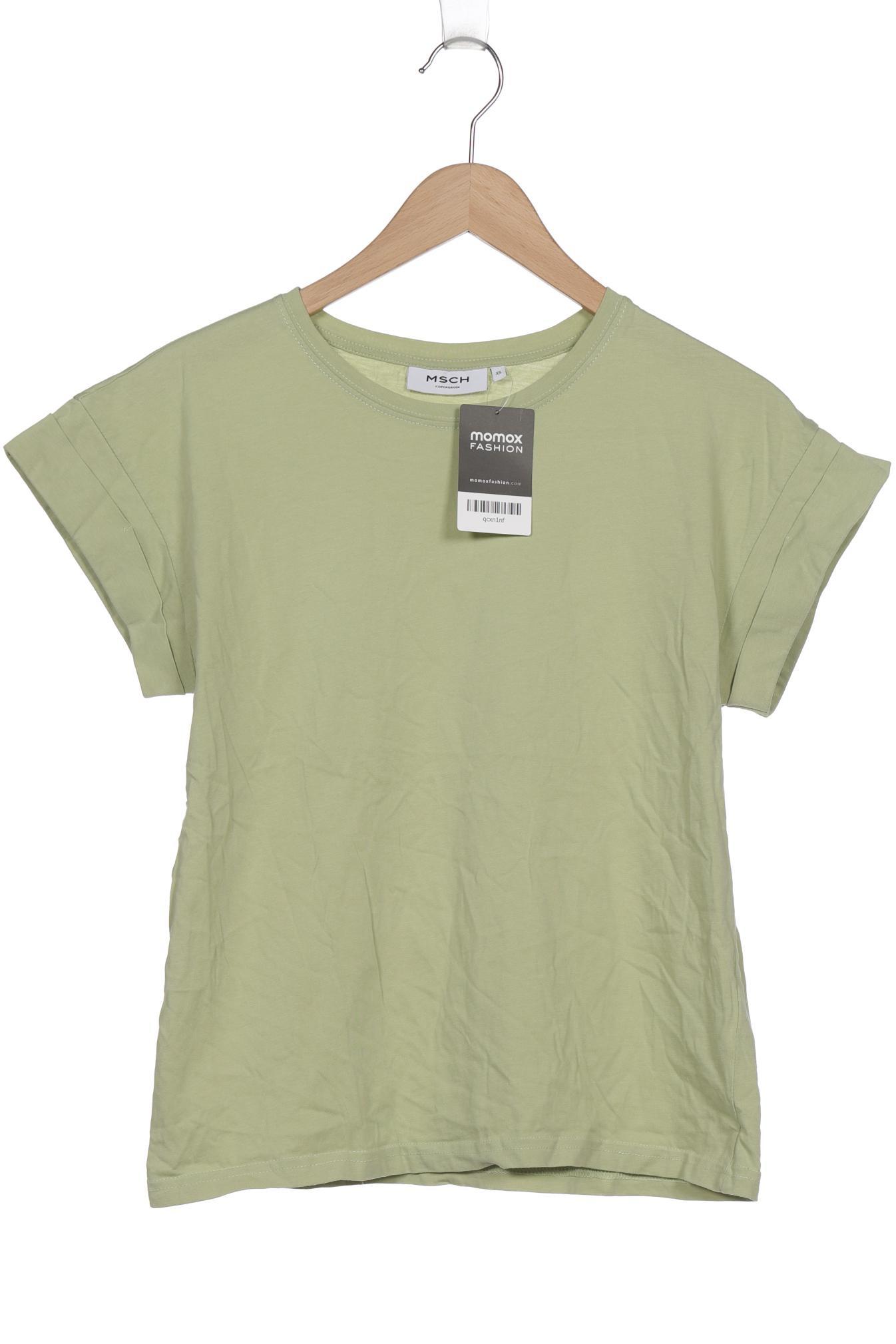 

Msch Copenhagen Damen T-Shirt, hellgrün, Gr. 34