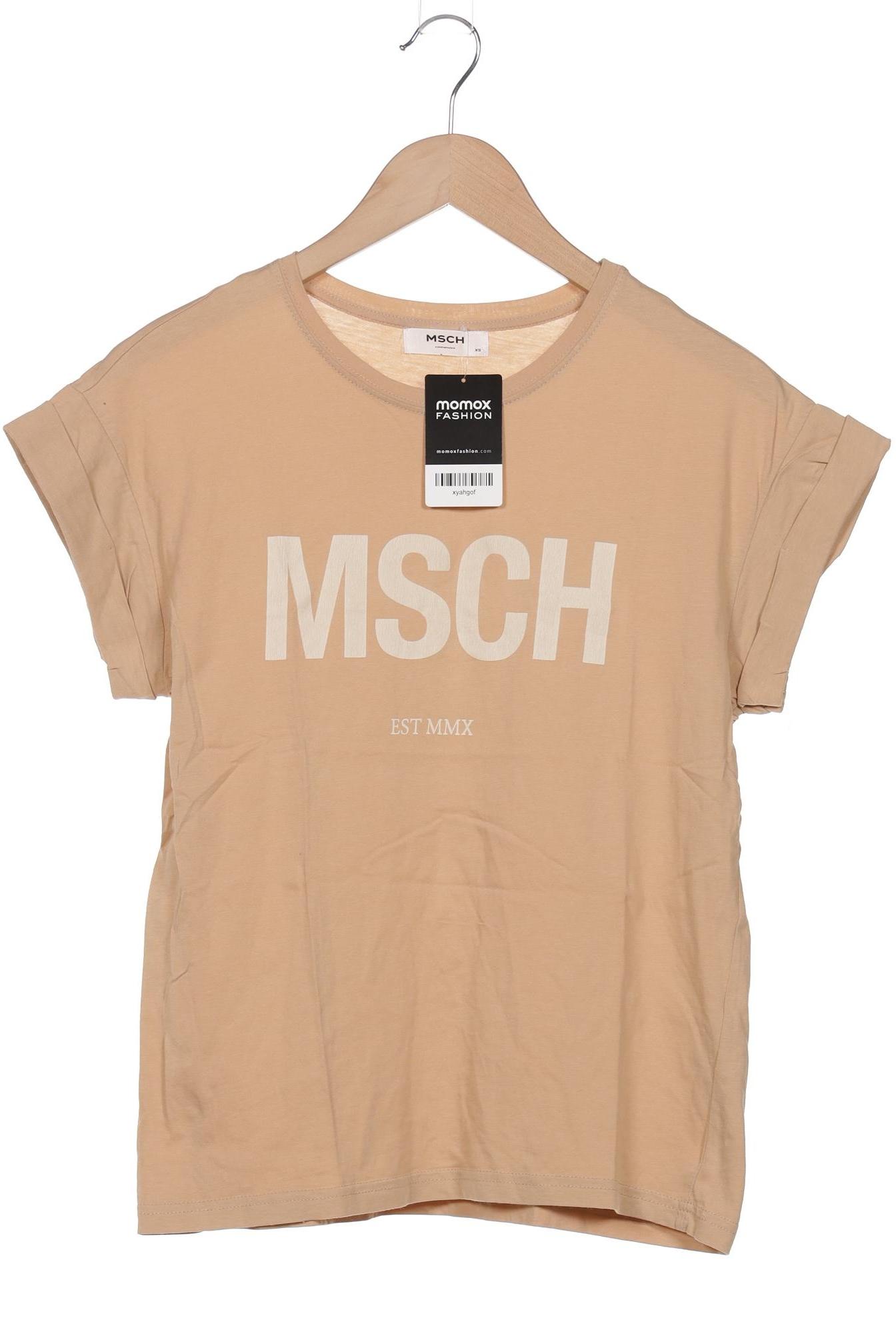 

Msch Copenhagen Damen T-Shirt, beige, Gr. 34