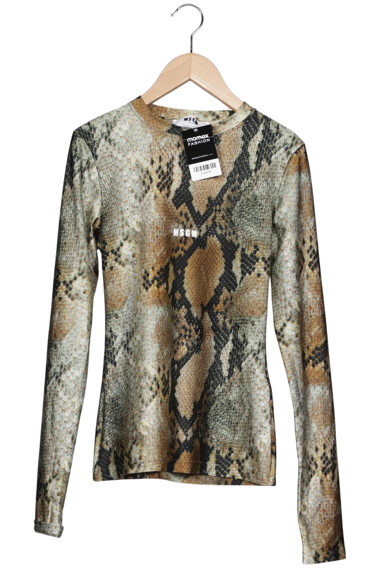 

Msgm Damen Langarmshirt, grün, Gr. 42