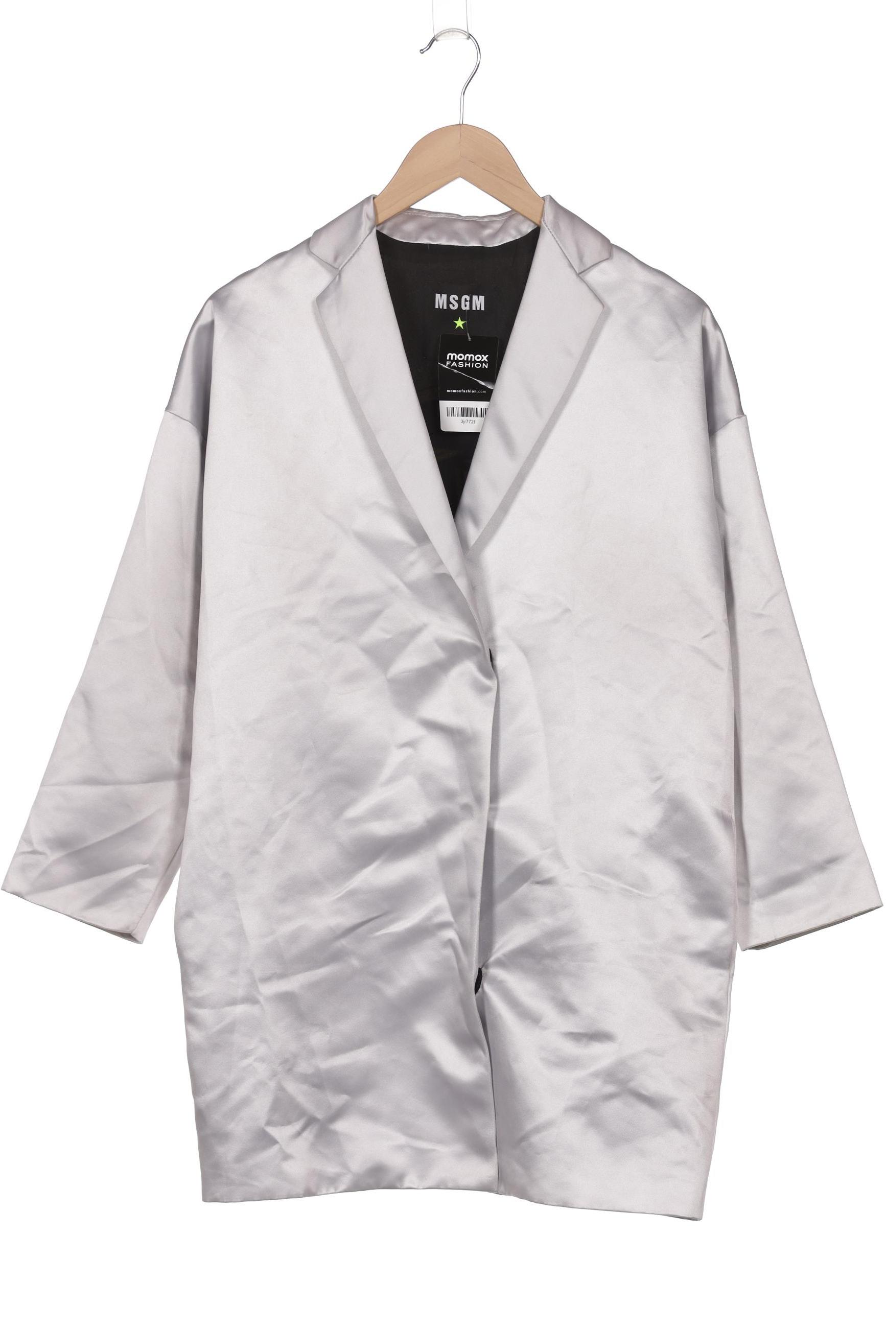 

Msgm Damen Mantel, silber, Gr. 38