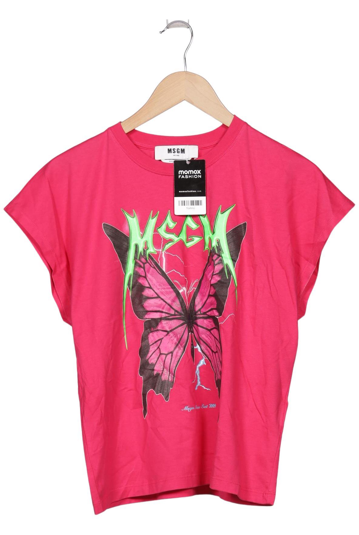 

Msgm Damen T-Shirt, neon, Gr. 42