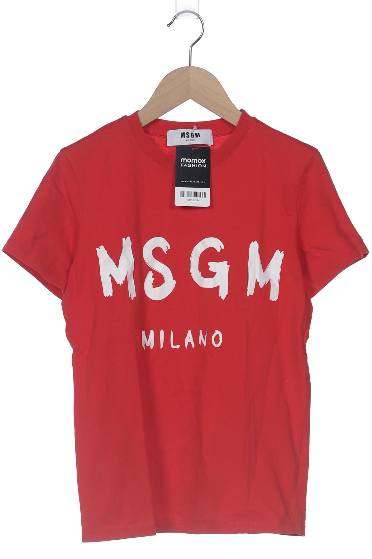 

Msgm Damen T-Shirt, orange, Gr. 34
