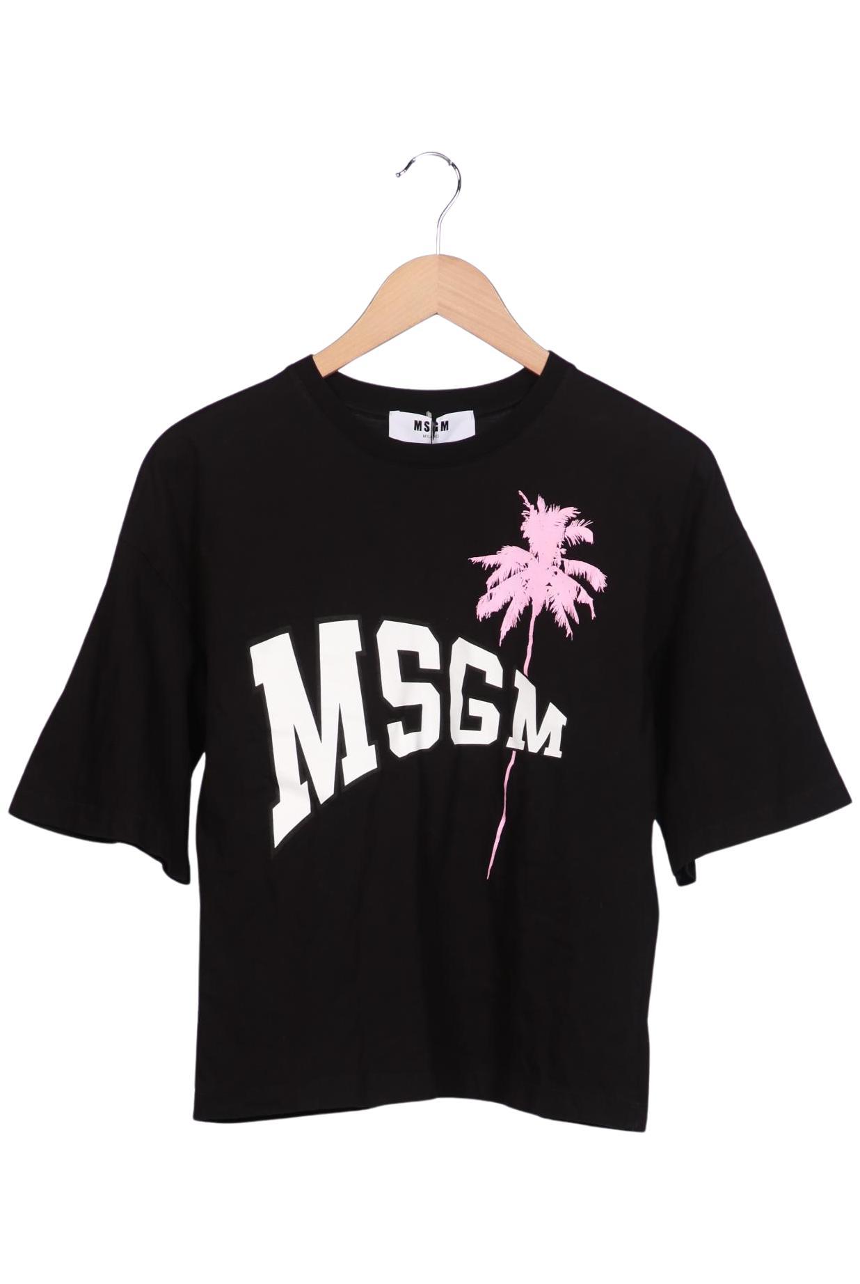 

Msgm Damen T-Shirt, schwarz, Gr. 42